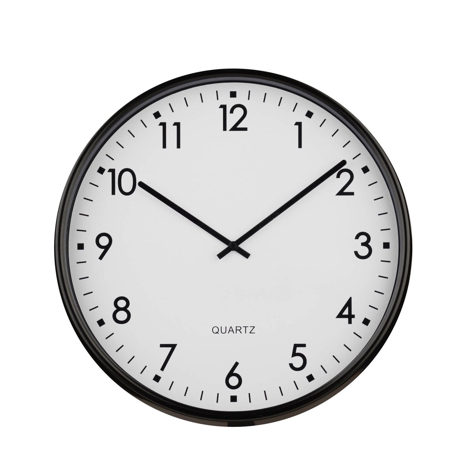 Wall Clock Black & White Homebase