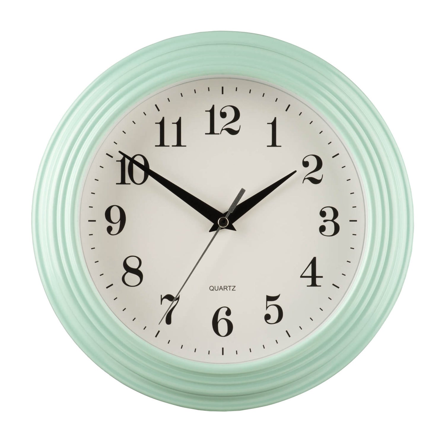 Wall Clock Pale Blue Homebase
