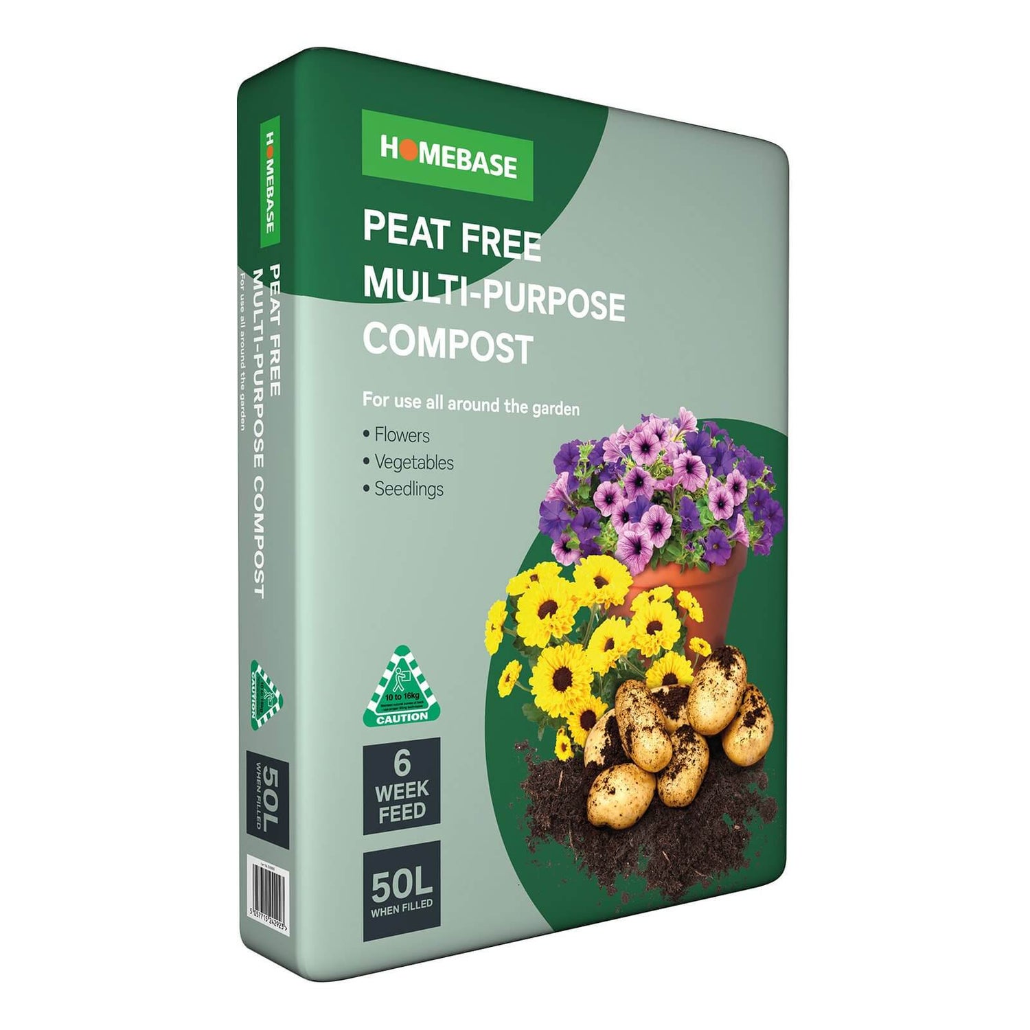 Homebase Peat Free MultiPurpose Compost 50L Homebase