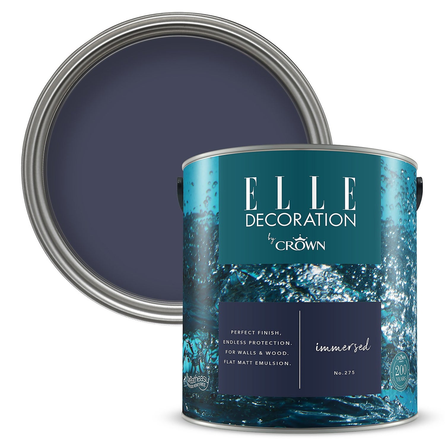 ELLE Decoration by Crown Flat Matt Paint Immersed 2.5L Homebase