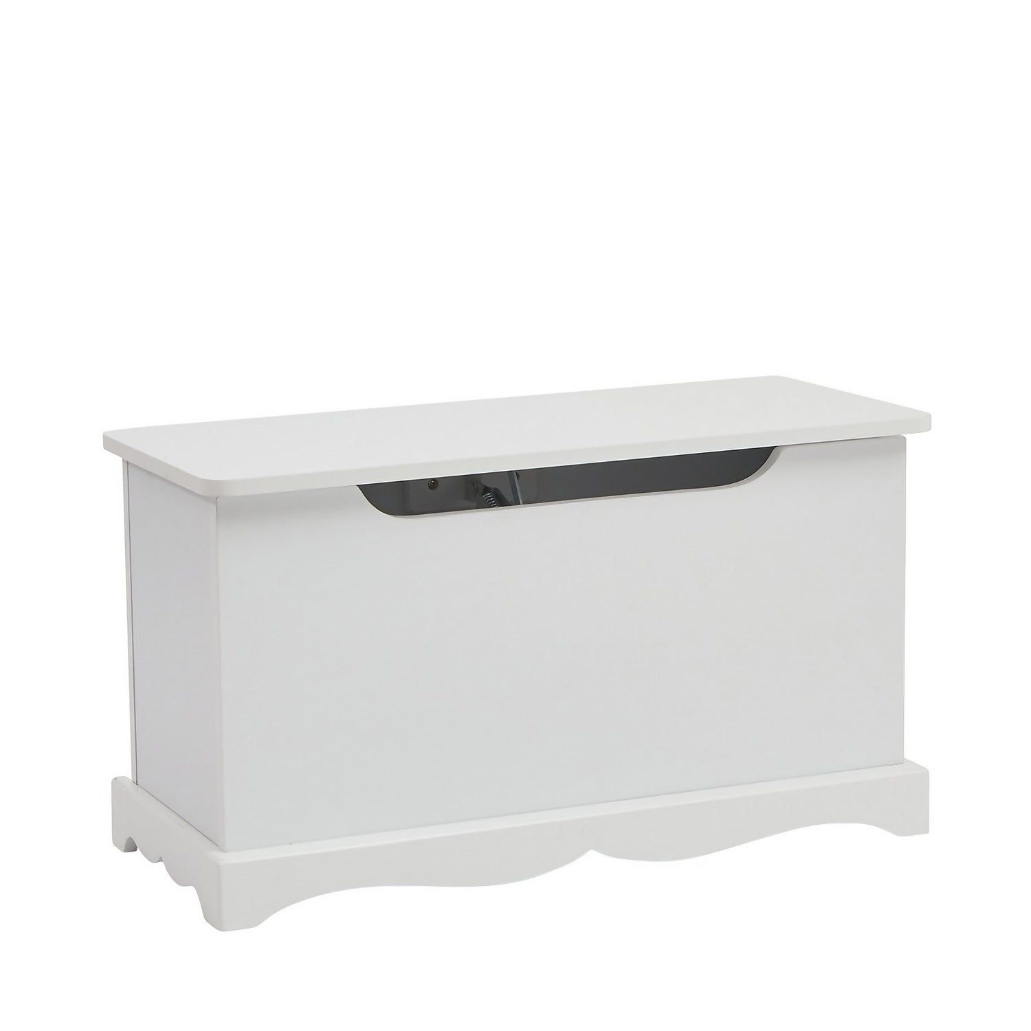 White Wooden Toy Box Homebase