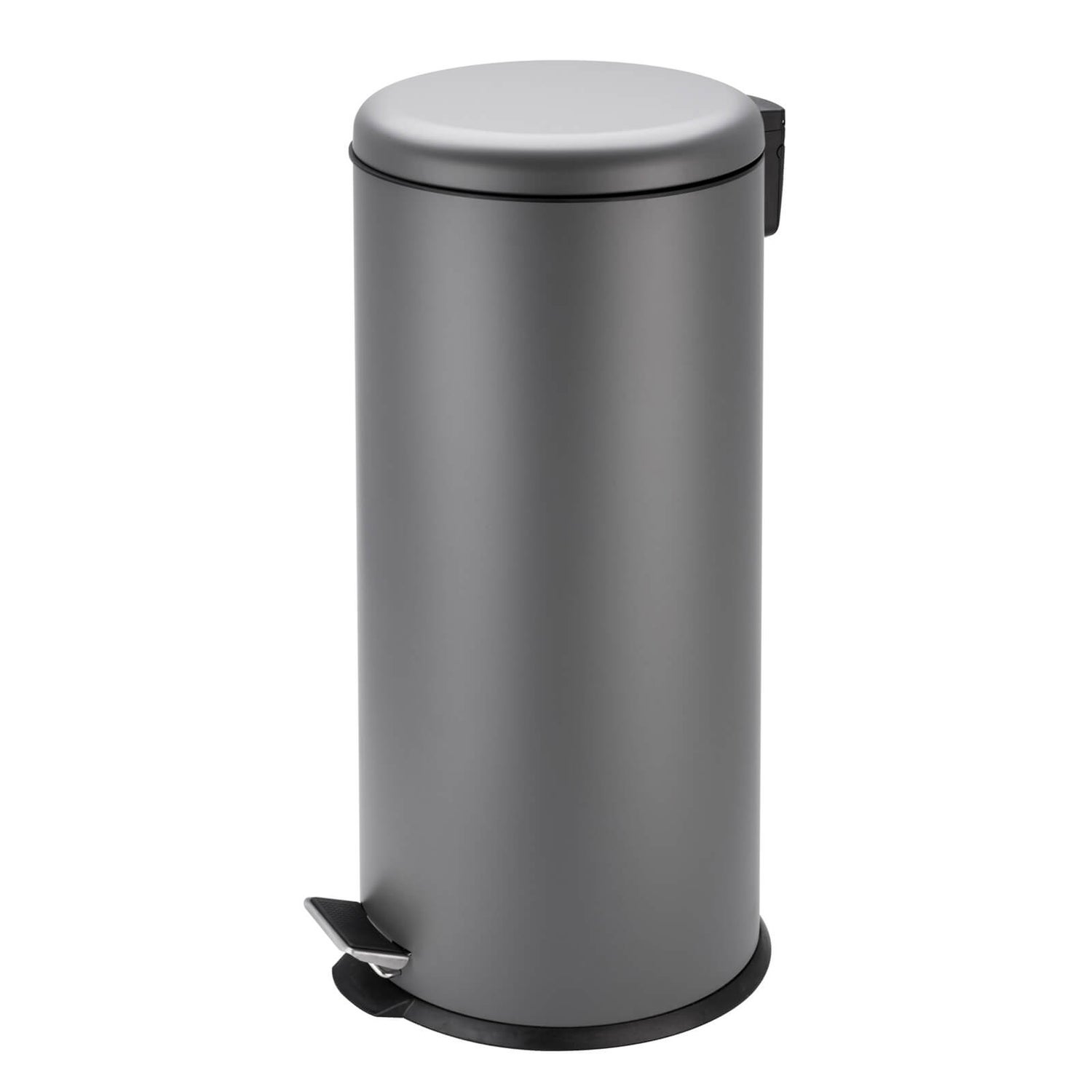 30L Soft Closing Pedal Bin Grey Homebase