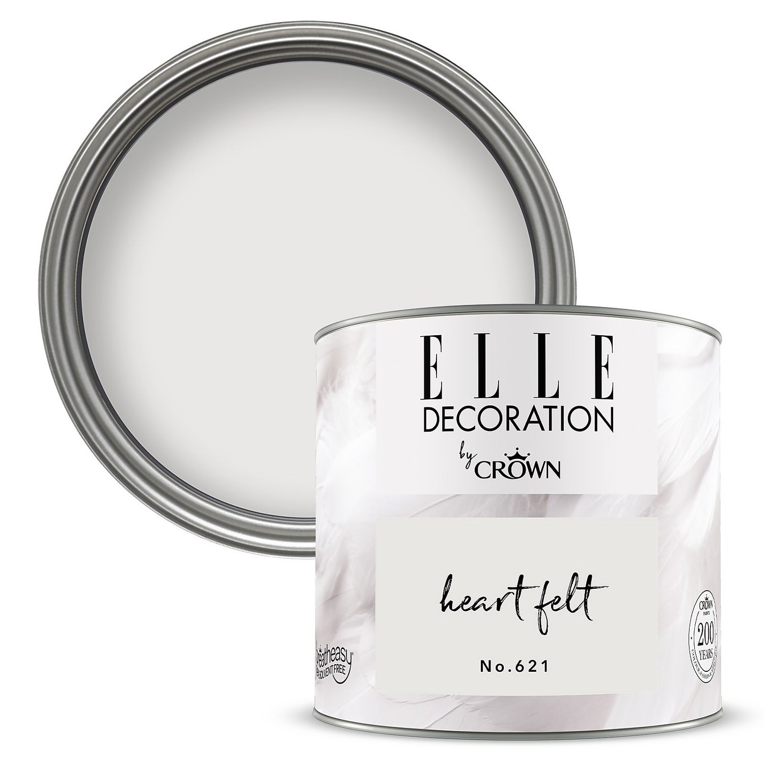 ELLE Decoration by Crown Flat Matt Paint Heart Felt 125ml Homebase