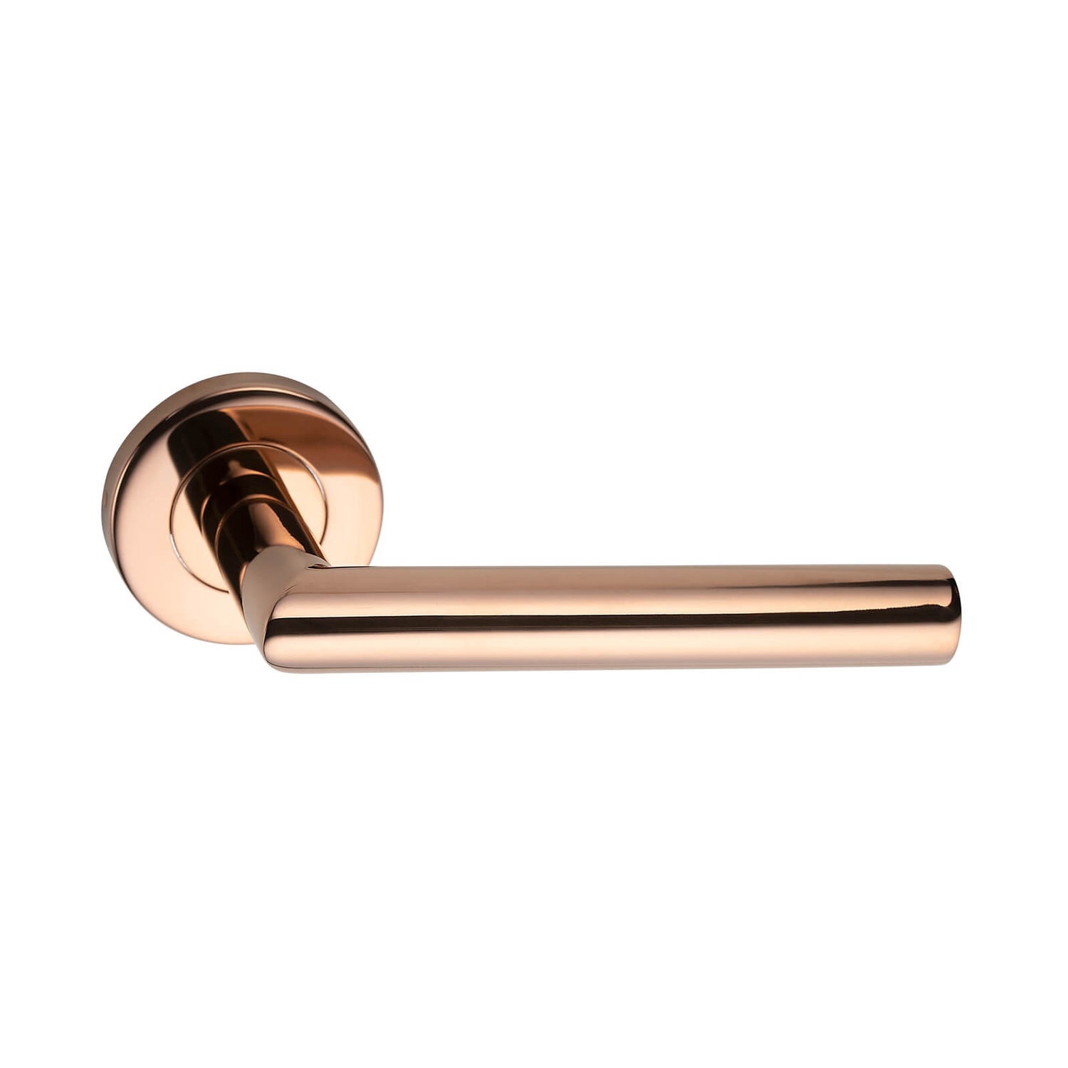 Sandleford Rosedale Lever On Rose Set Polished Copper Stainless Steel