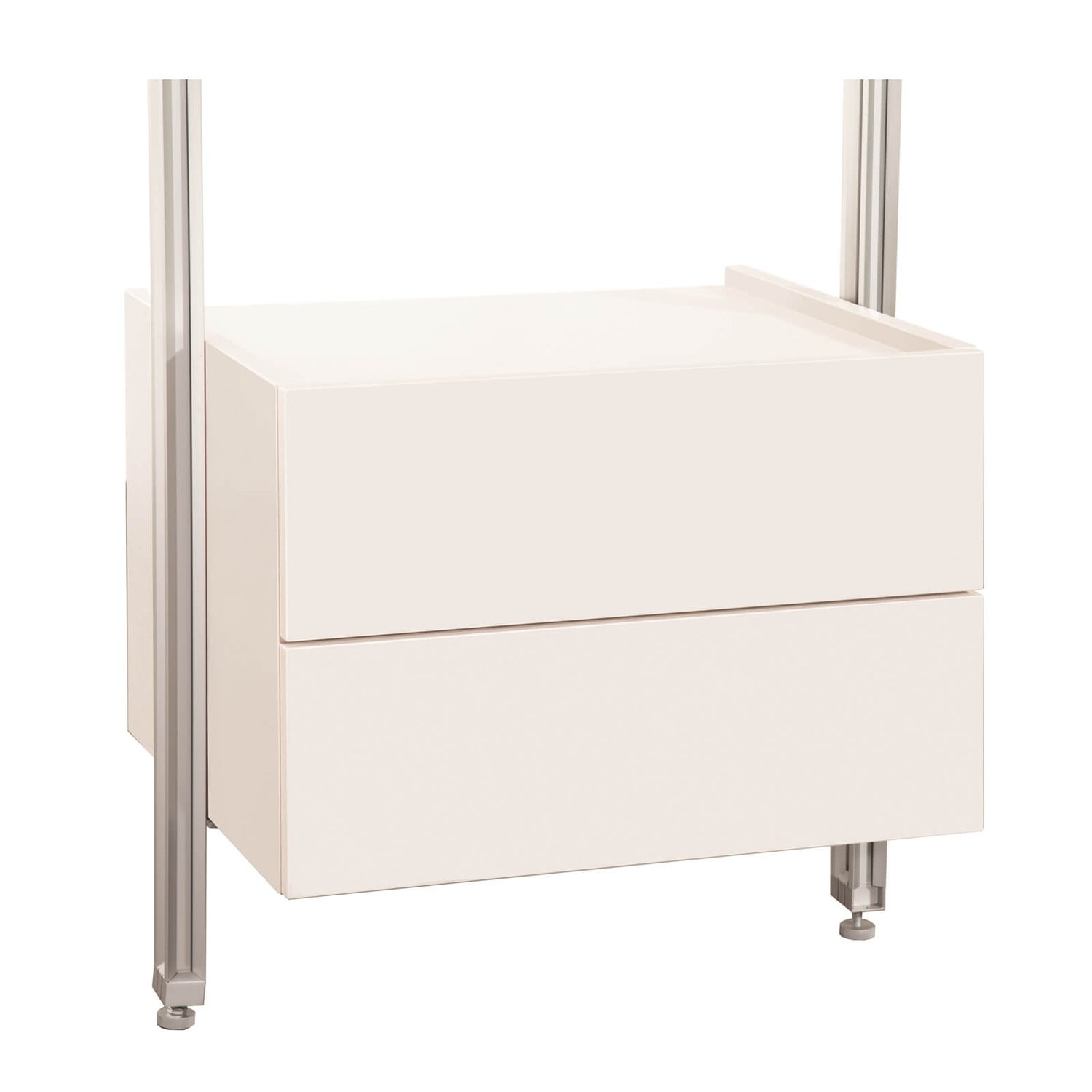 Relax White Double Drawer Box Kit (H)380mm x (W)550mm x (D)500mm Homebase