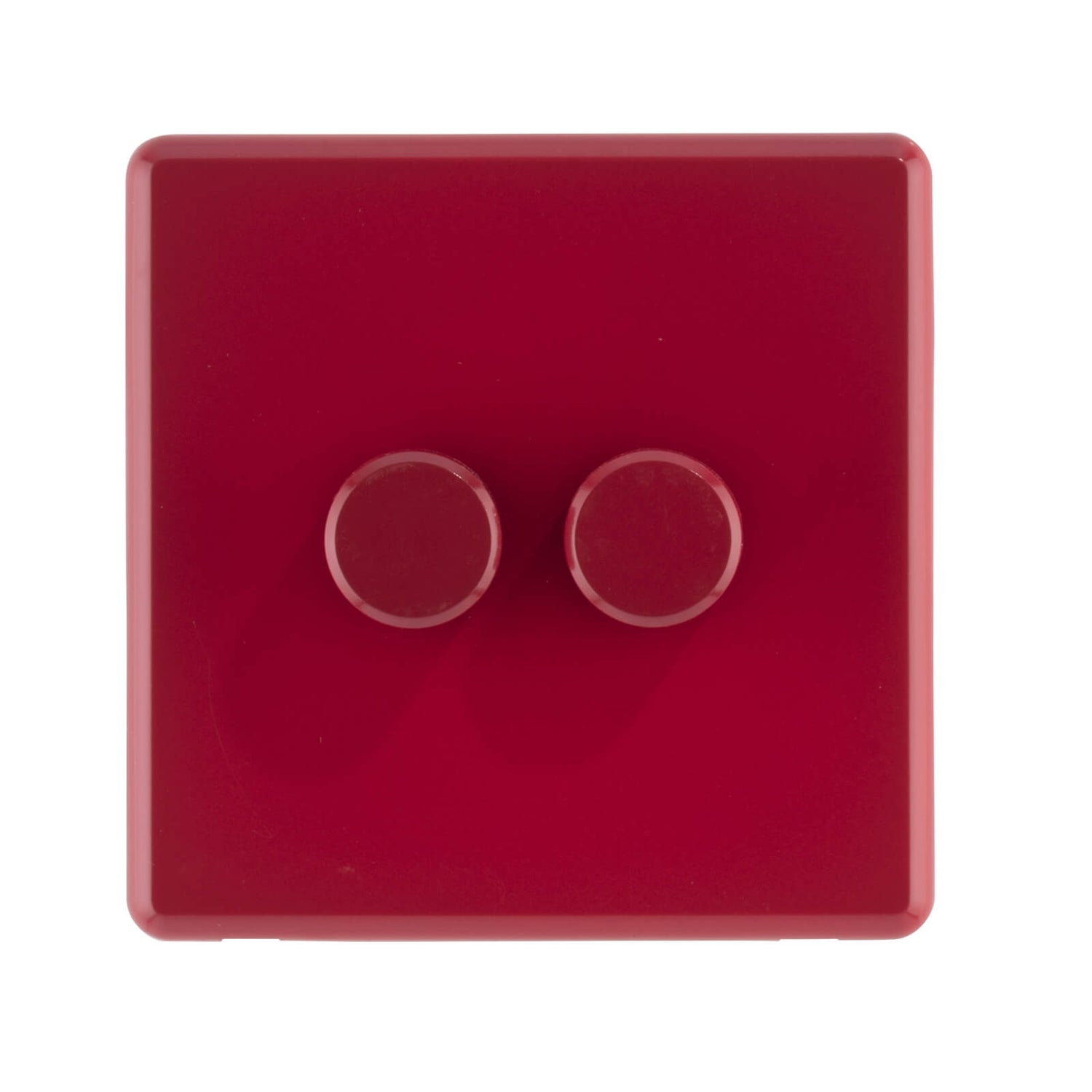 Arlec Rocker 2 Gang 2 Way Cherry Red Dimmer switch Homebase