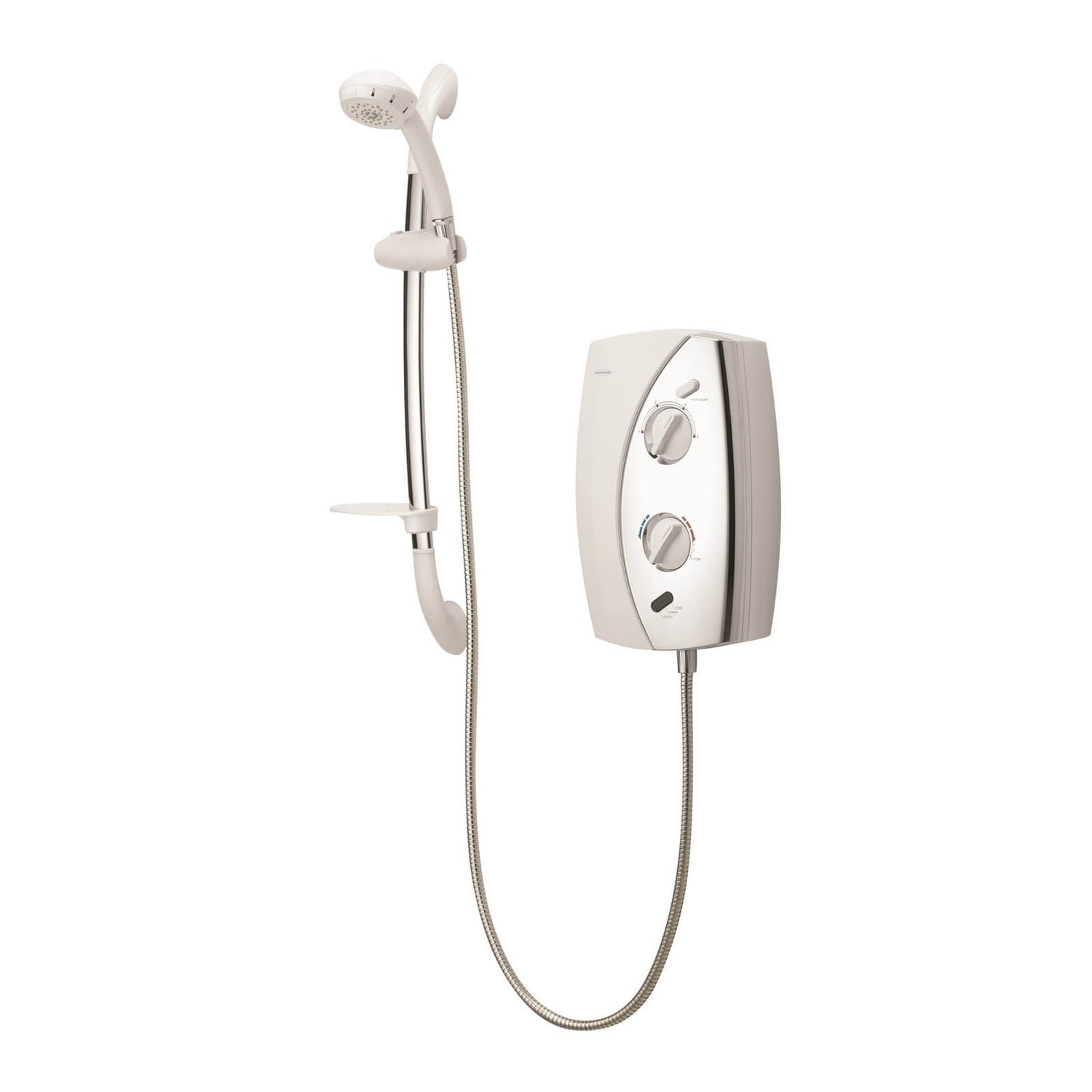 Gainsborough E50 8.5kW Electric Shower White/Chrome Homebase
