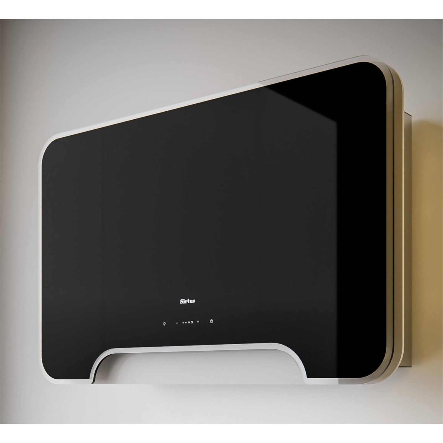 Inox Orbit 80cm WallMounted Canopy Cooker Hood Black Homebase