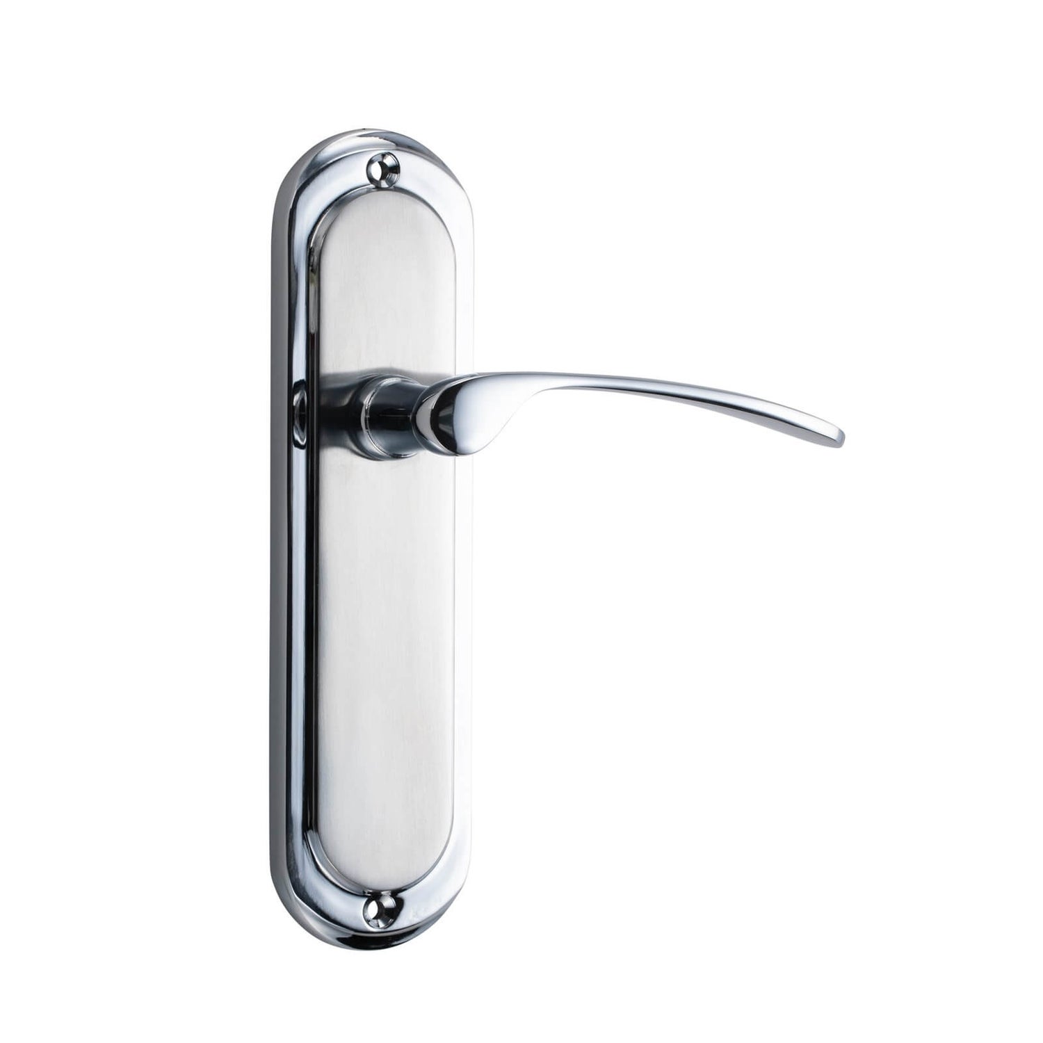 Sandleford Hainton Latch Lever Set Dual Tone Polished & Brushed