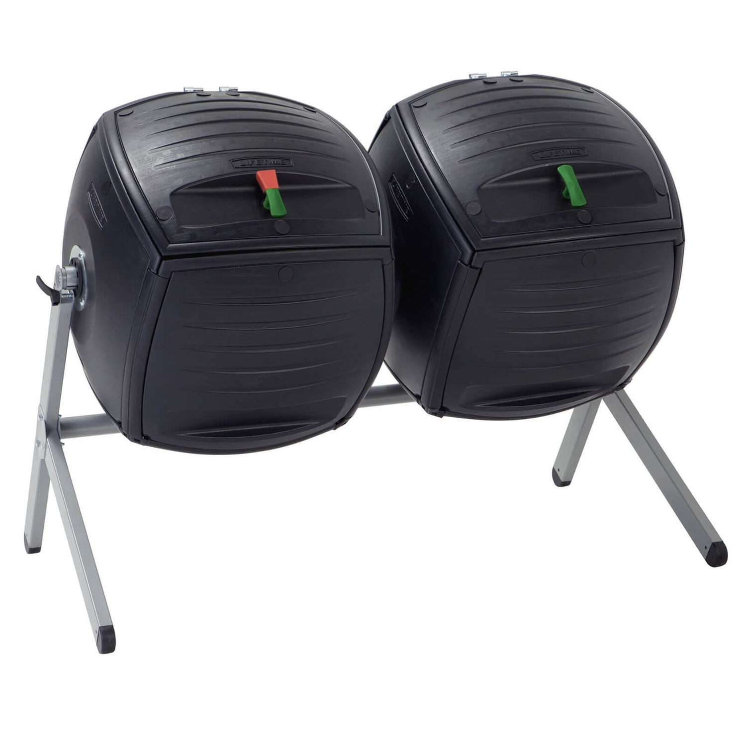 Lifetime 100 gallon (378 L) dual bin compost tumbler Homebase
