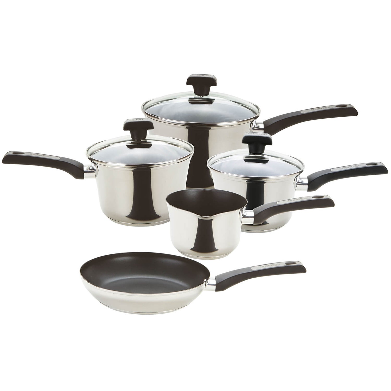Prestige Durasteel Induction Cookware Set of 5 Homebase