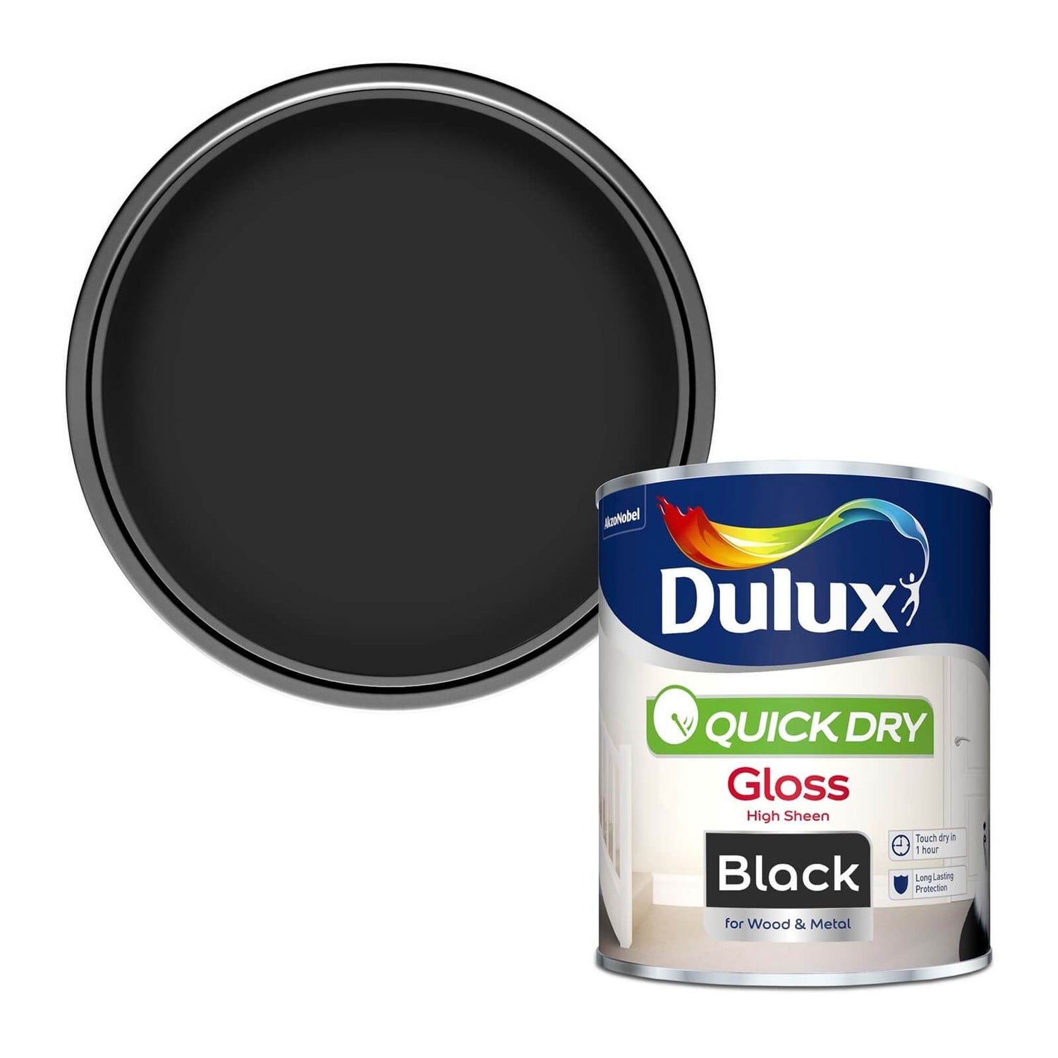 Dulux Nondrip Black Gloss Metal Wood Paint, ubicaciondepersonas.cdmx