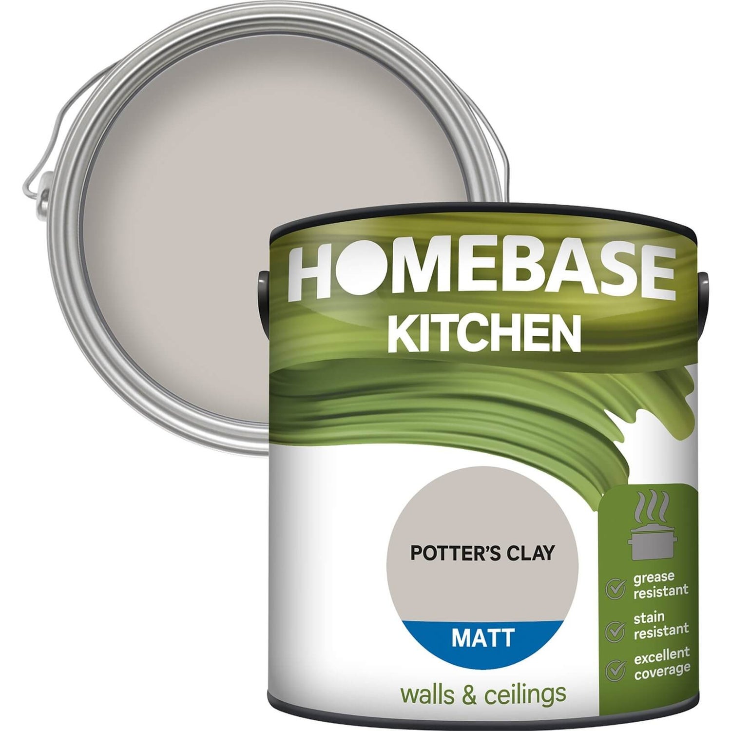 Homebase Kitchen Matt Paint Potters Clay 2.5L Homebase