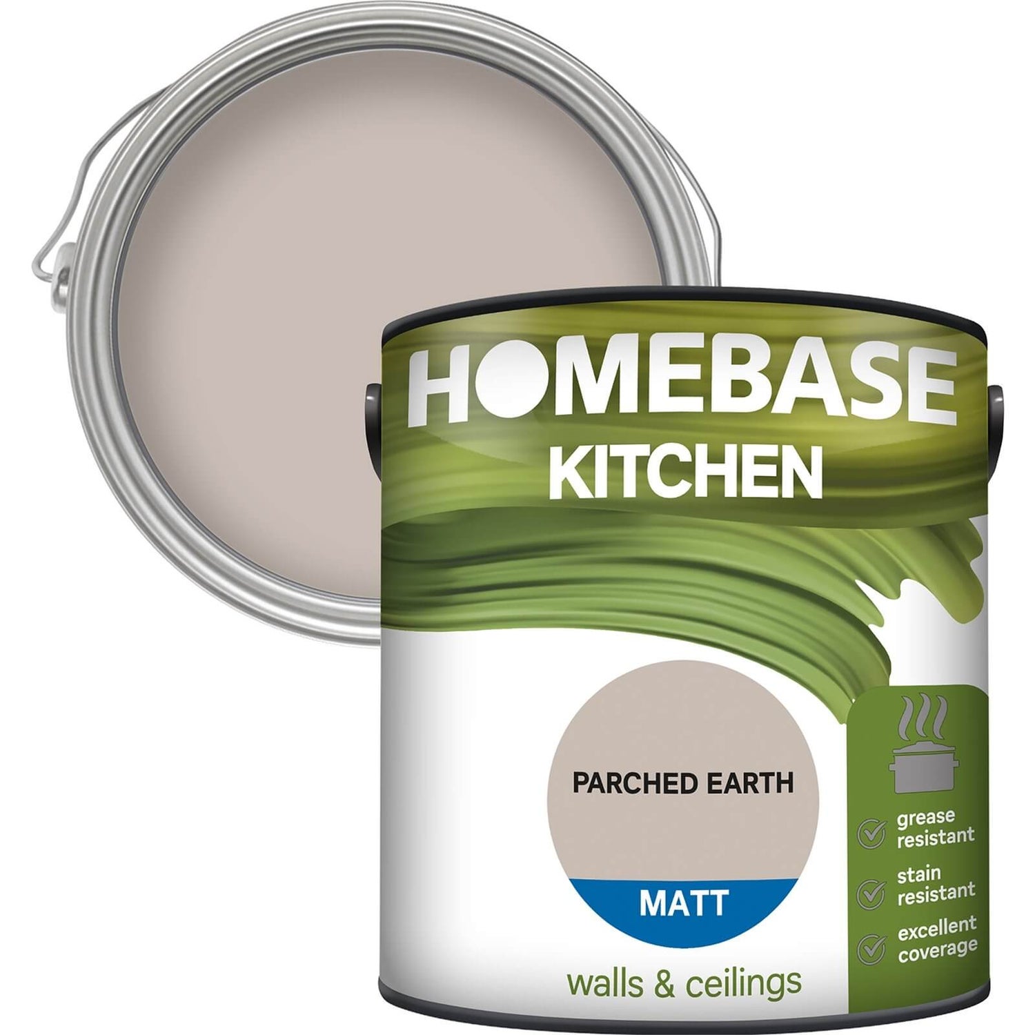 Homebase Kitchen Matt Paint Parched Earth 2.5L Homebase