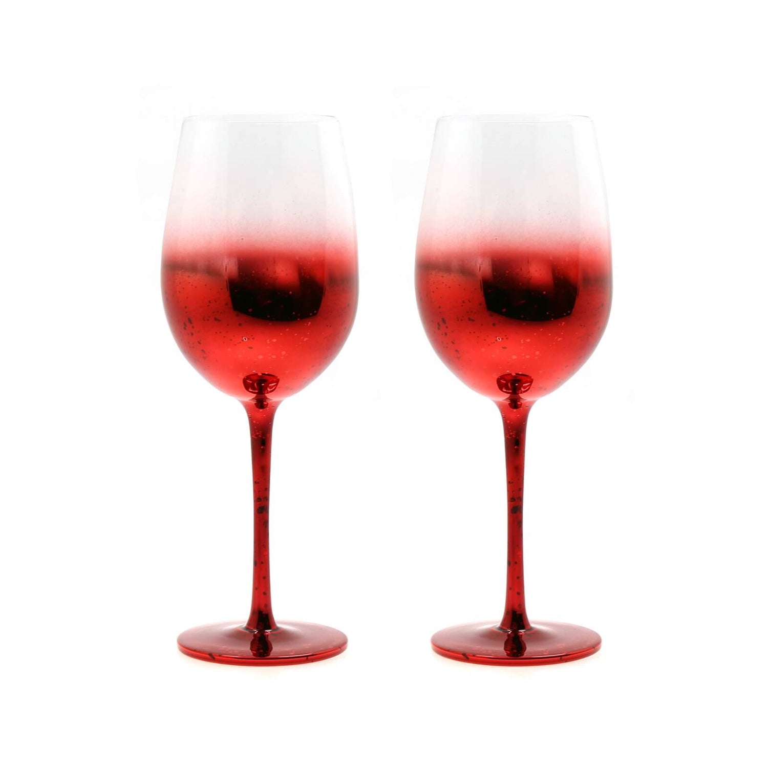 Wine Glasses Set of 2 Red Homebase