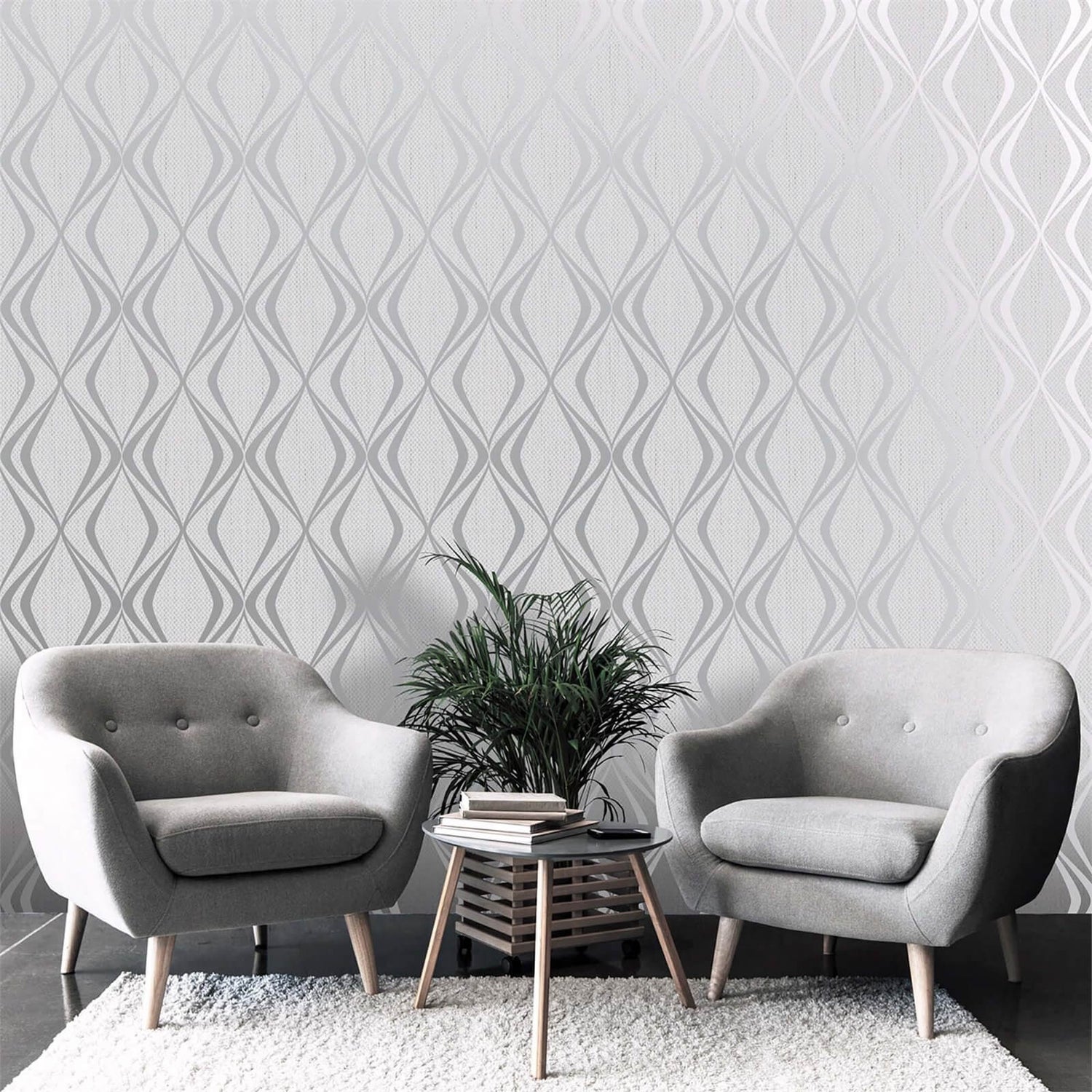 Grey Living Room Wallpaper Ideas Matttroy