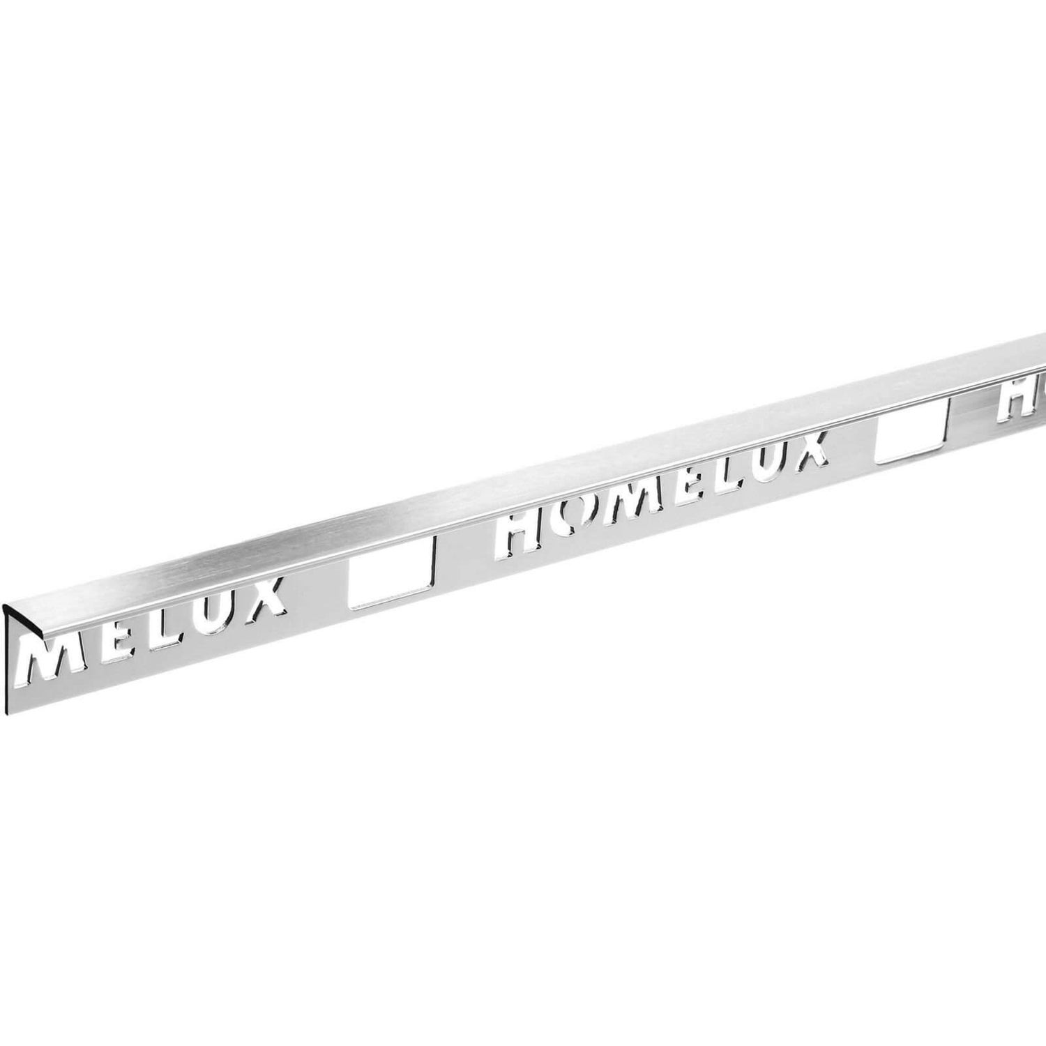 Homelux 10mm Straight Edge Tile Trim Stainless Steel Effect 1.83m