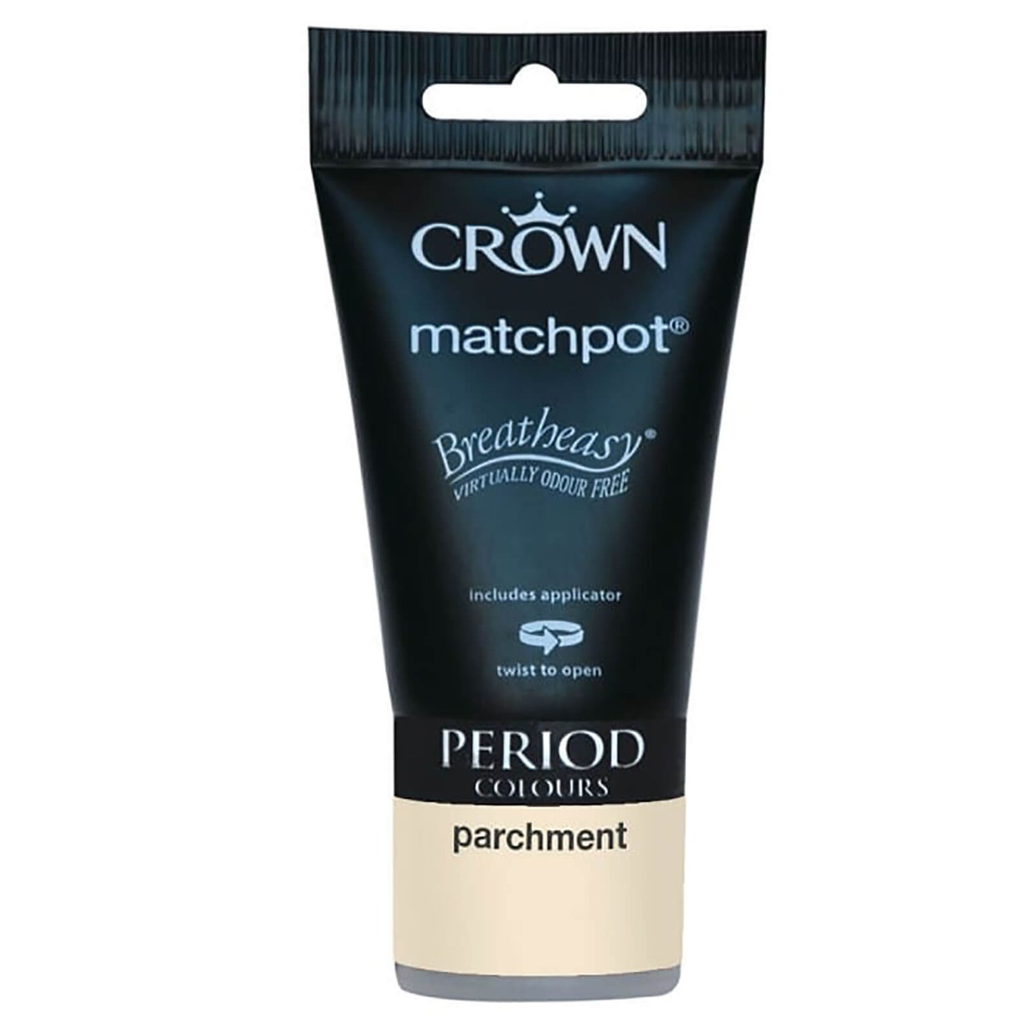 Crown Period Colours Breatheasy Parchment Paint 40ml Tester Homebase