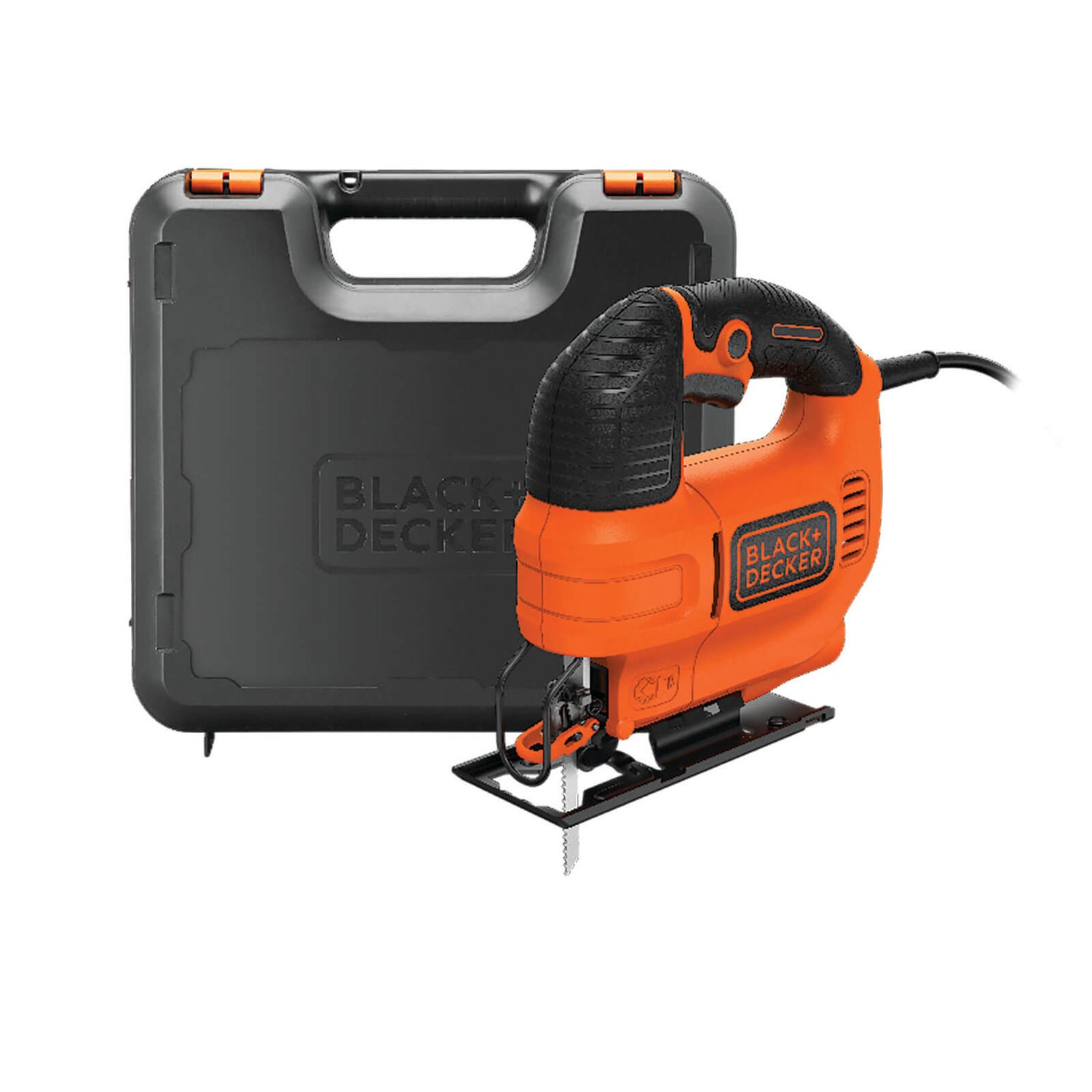 BLACK+DECKER Variable Speed 520W Corded Jigsaw with Blade and Kit Box