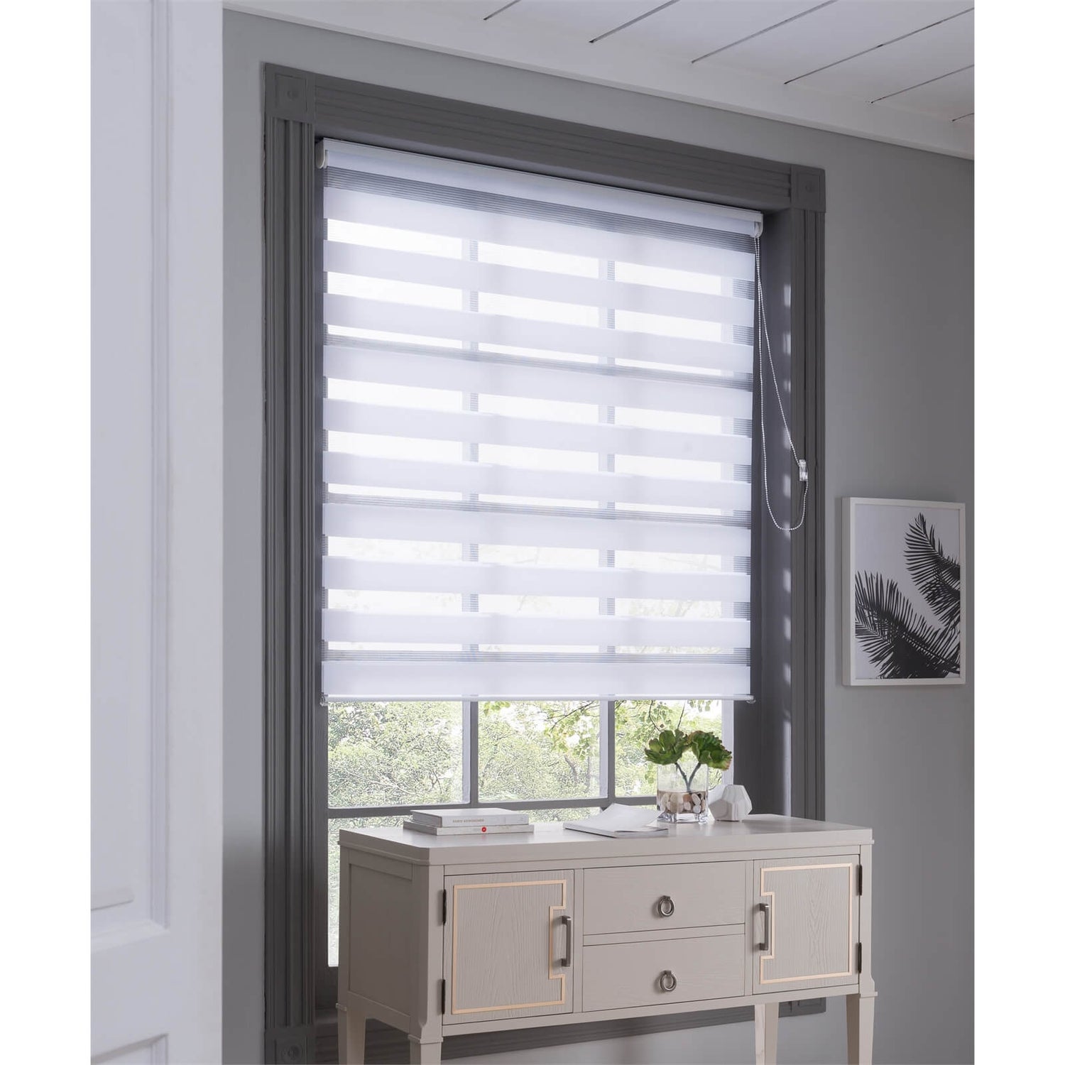 Night & Day Roller Blind White 110x160cm Homebase