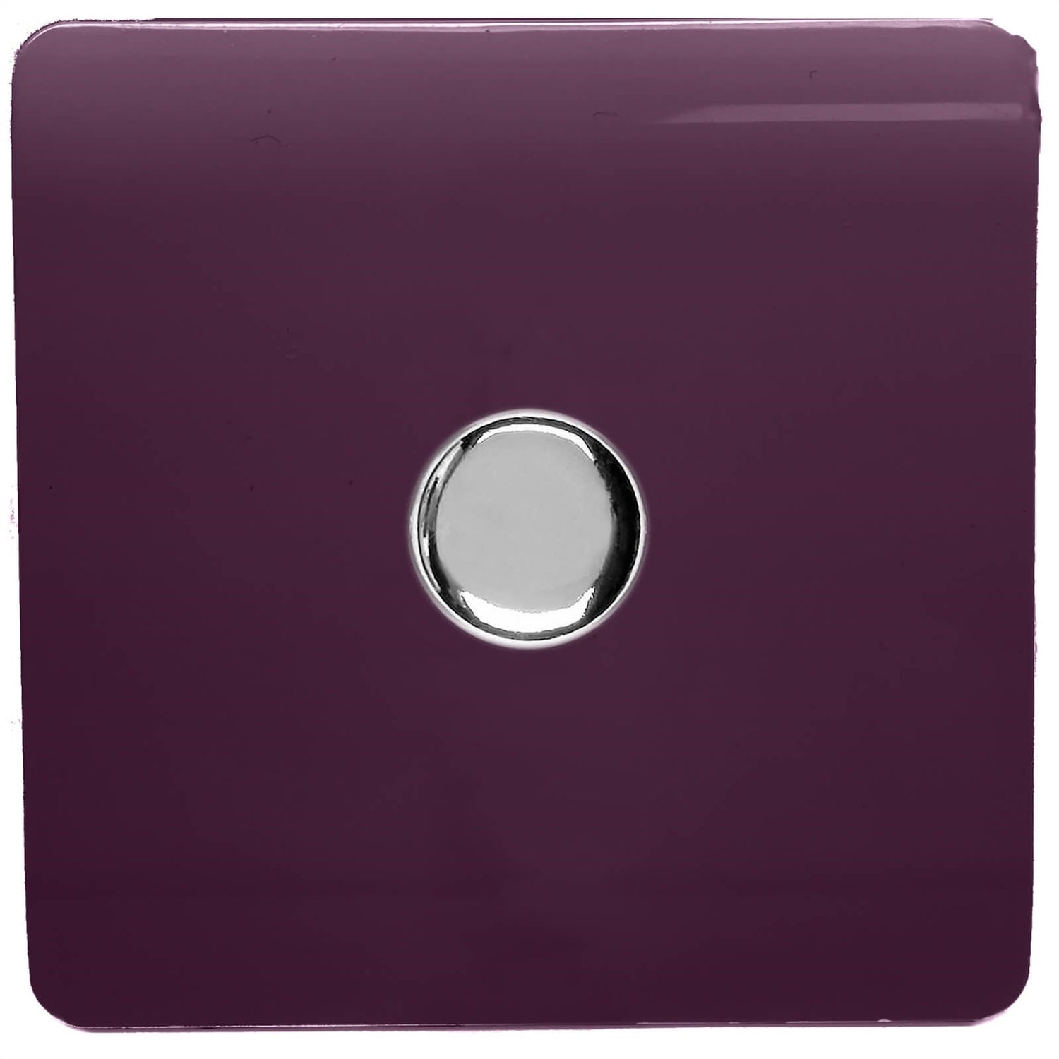Trendi Switch 1 Gang 120 Watt LED Dimmer Switch in Plum Homebase