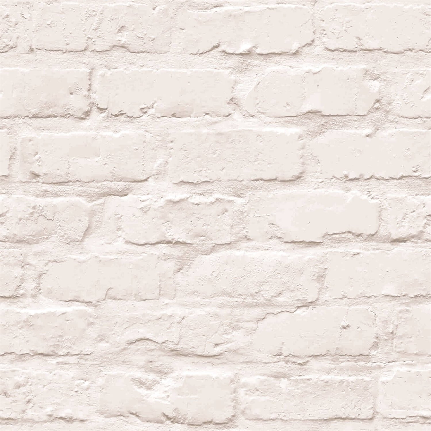 Grandeco White Brick Wallpaper Homebase