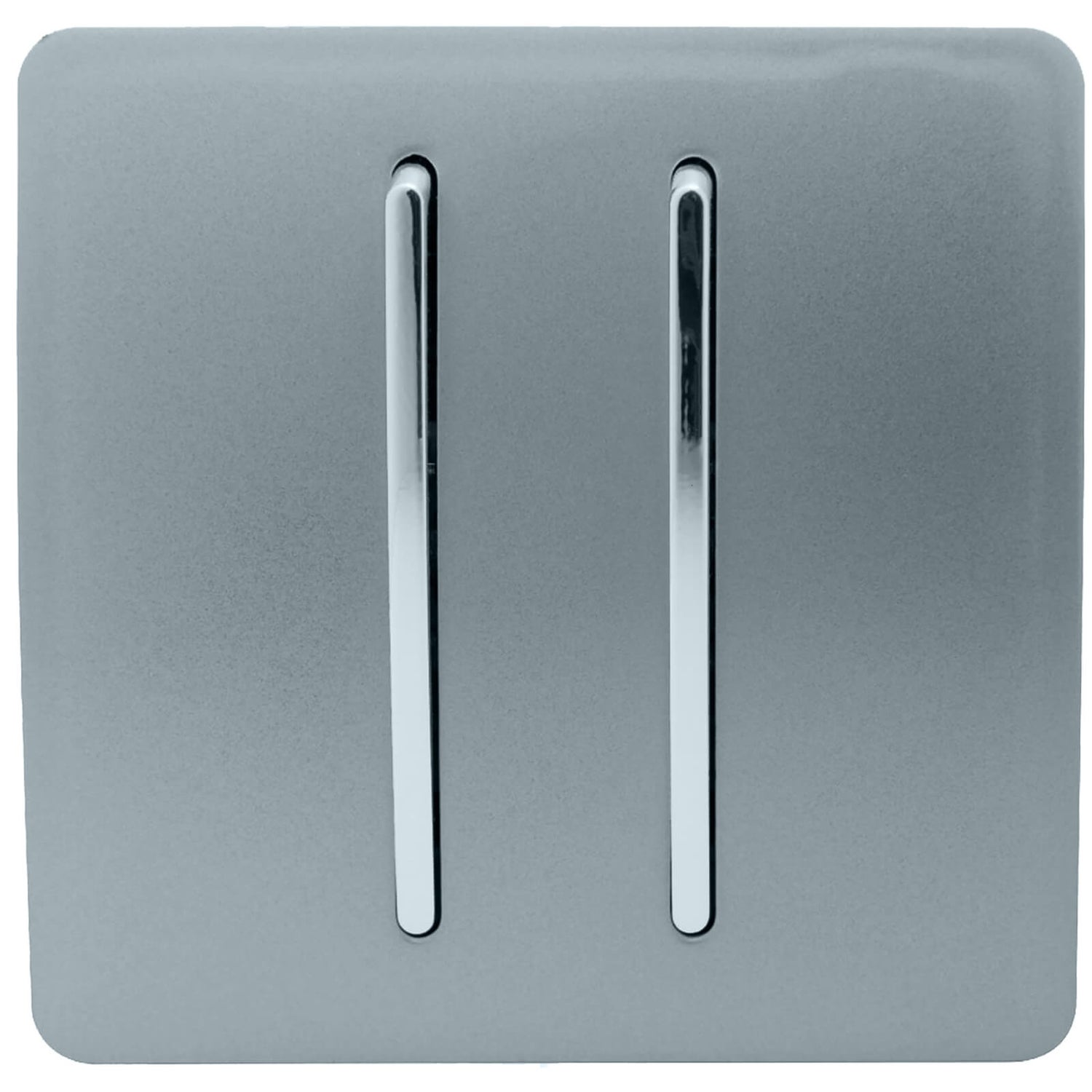Trendi Switch 2 Gang 2 Way 10Amp Light Switch in Cool Grey Homebase