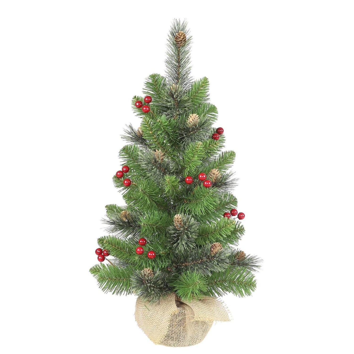 2ft Berry Pre-Decorated Artificial Christmas Tree | Homebase
