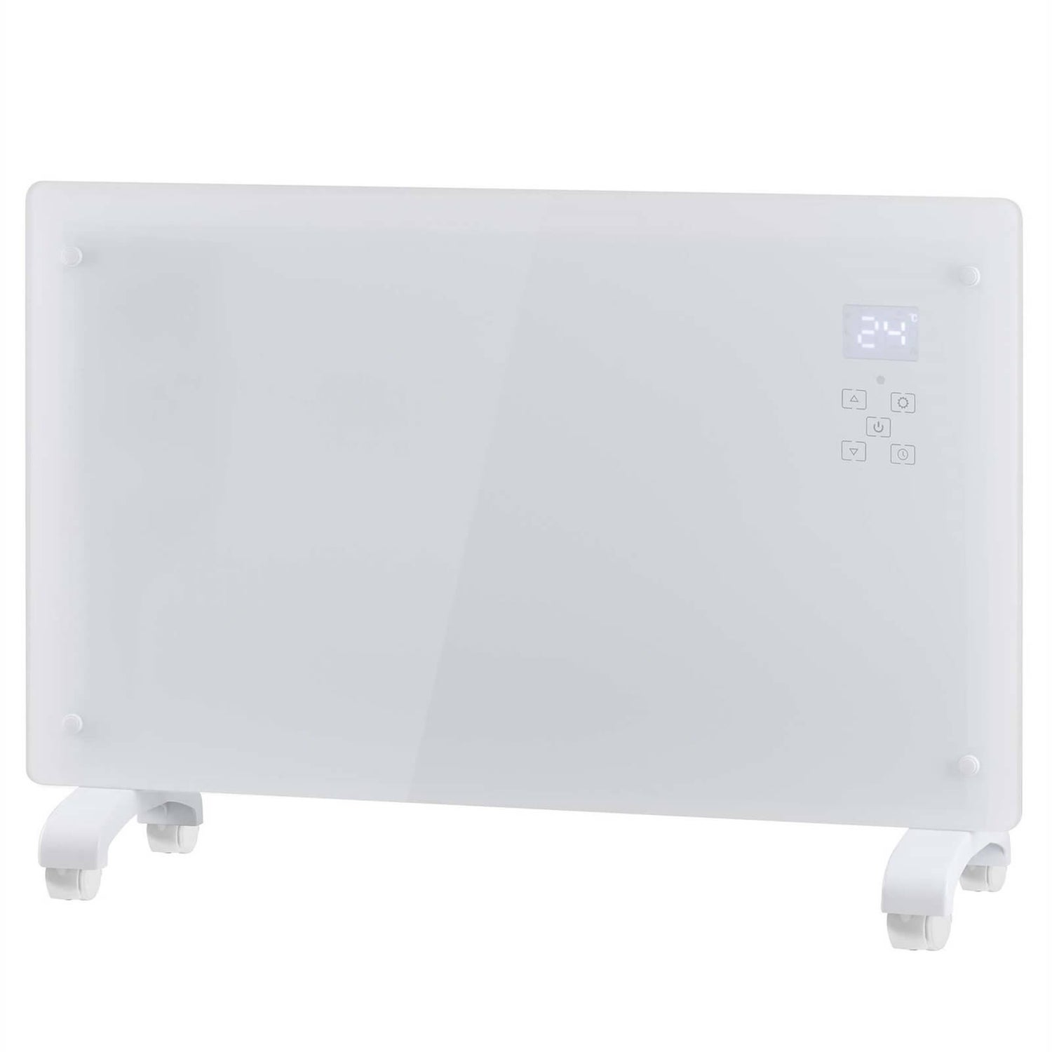 Kogan 2000W White Glass Portable Electric Panel Heater KAHTP20WHTA