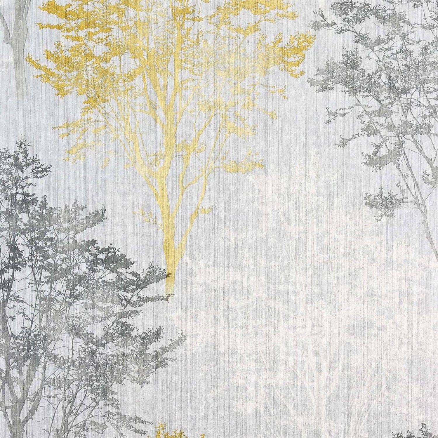 Arthouse Wildwood Ochre Grey Wallpaper Homebase