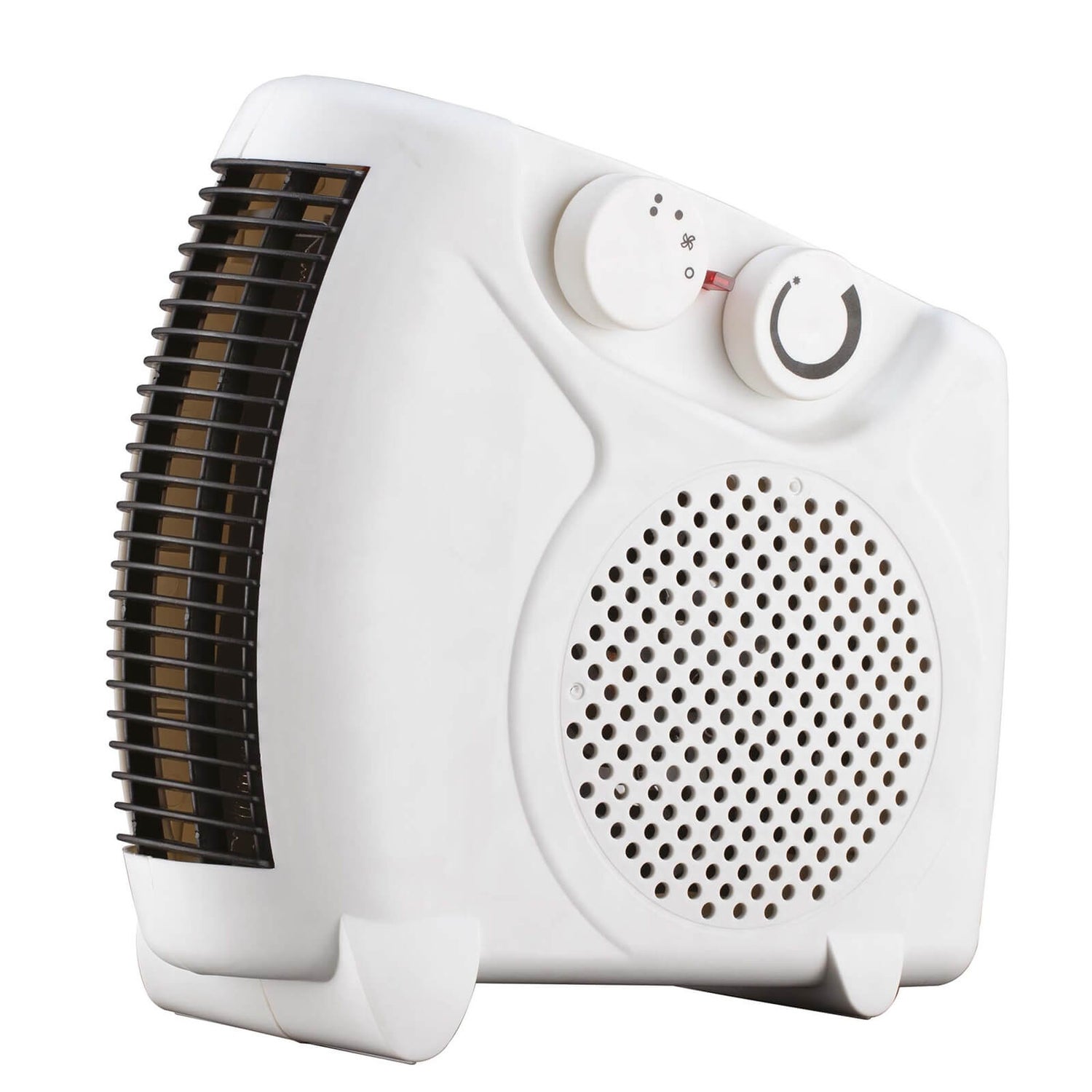 Flat Fan Heater White 2000W Homebase