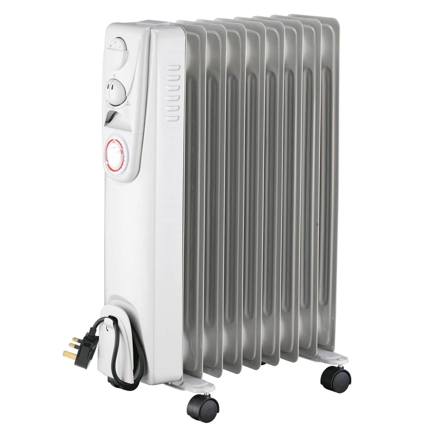 9 Fin Oil Radiator Heater2000W Homebase