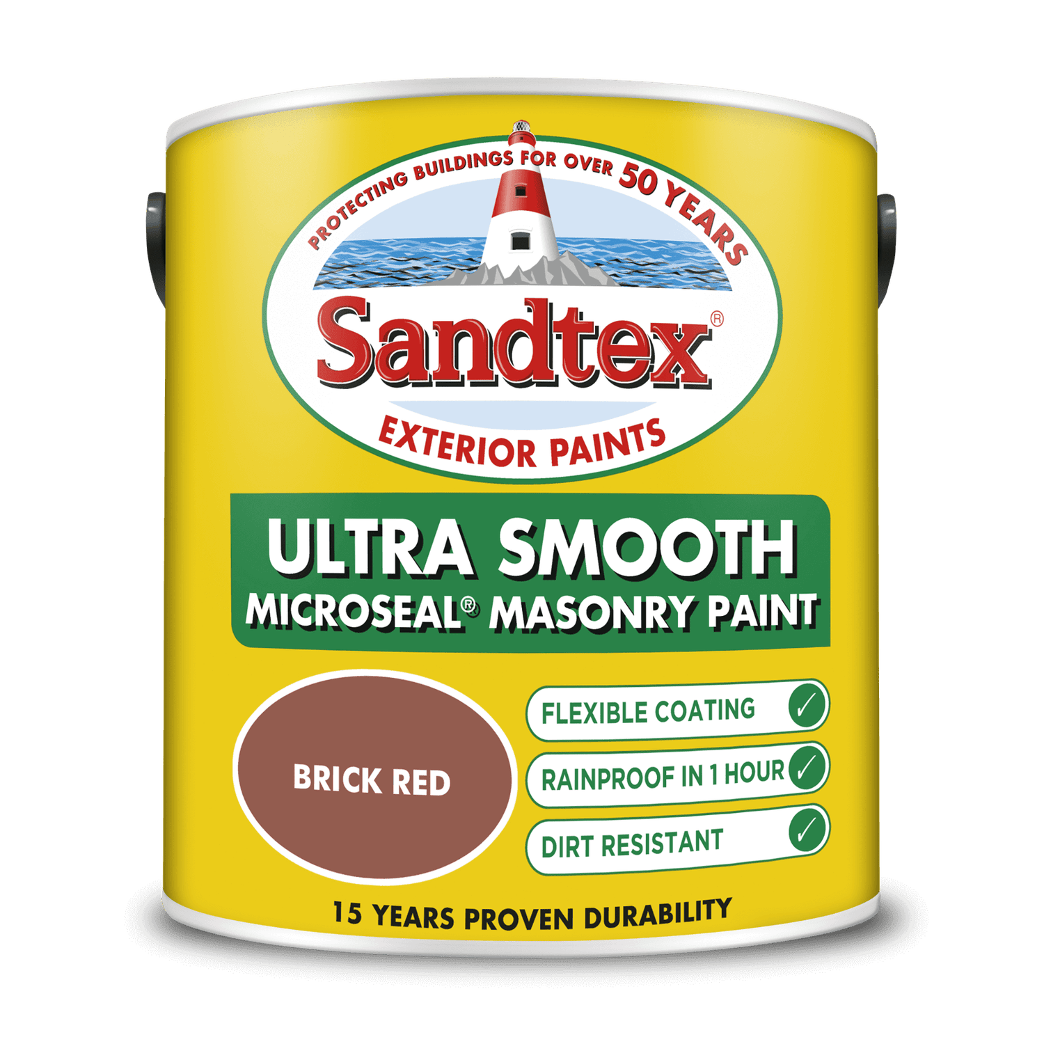 Sandtex Ultra Smooth Masonry Paint Brick Red 2.5L Homebase