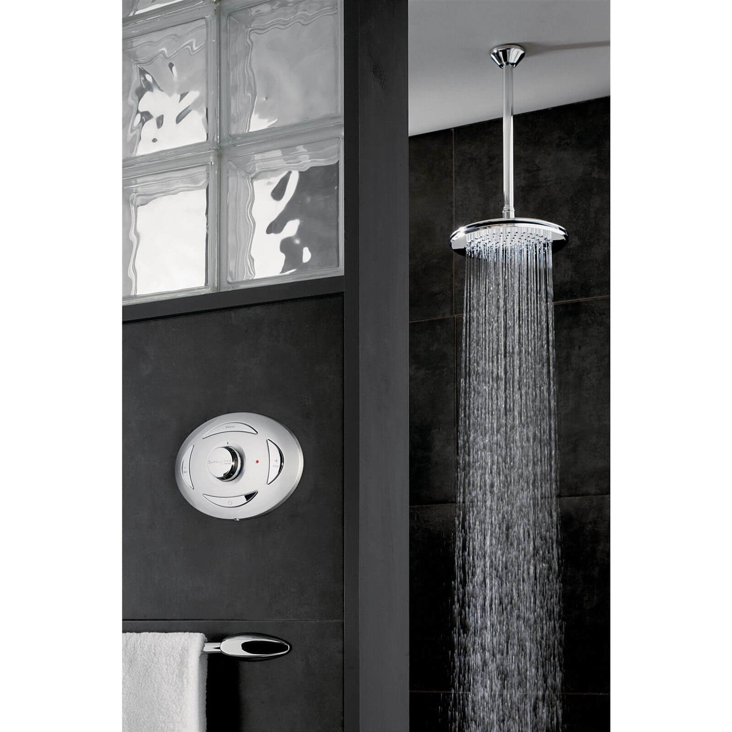 Triton Digital Mixer Shower With Fixed Showerhead Unpumped Homebase