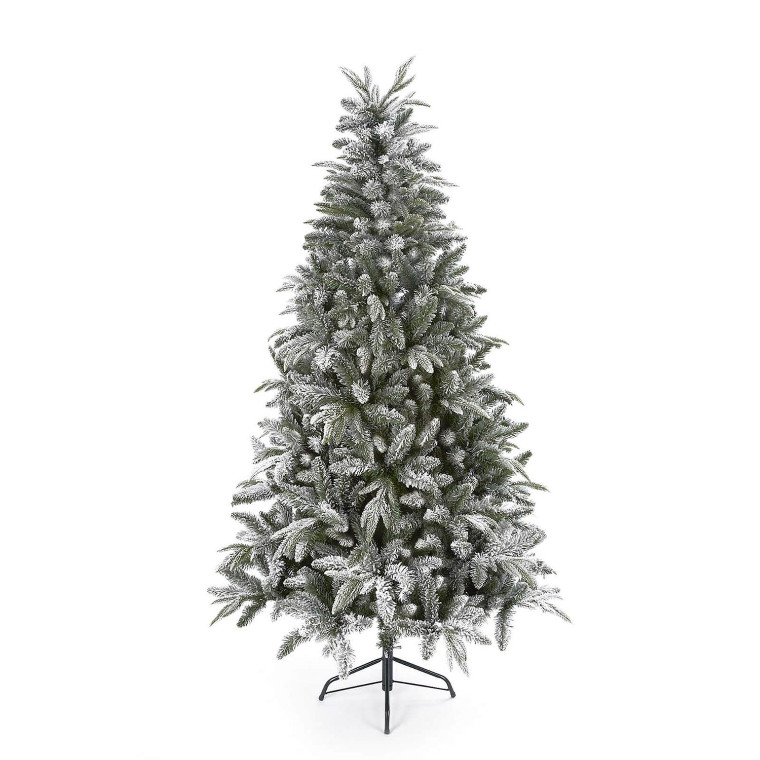 10ft Flocked Lapland Christmas Tree Homebase
