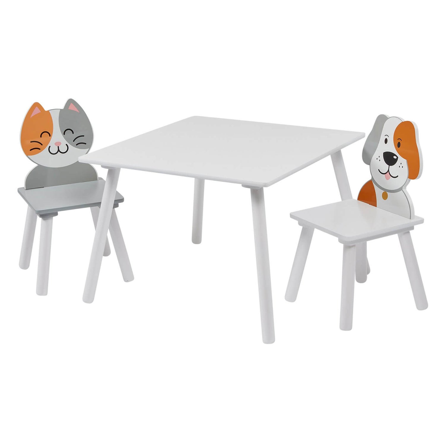 Cat and Dog Table and 2 Chairs Homebase