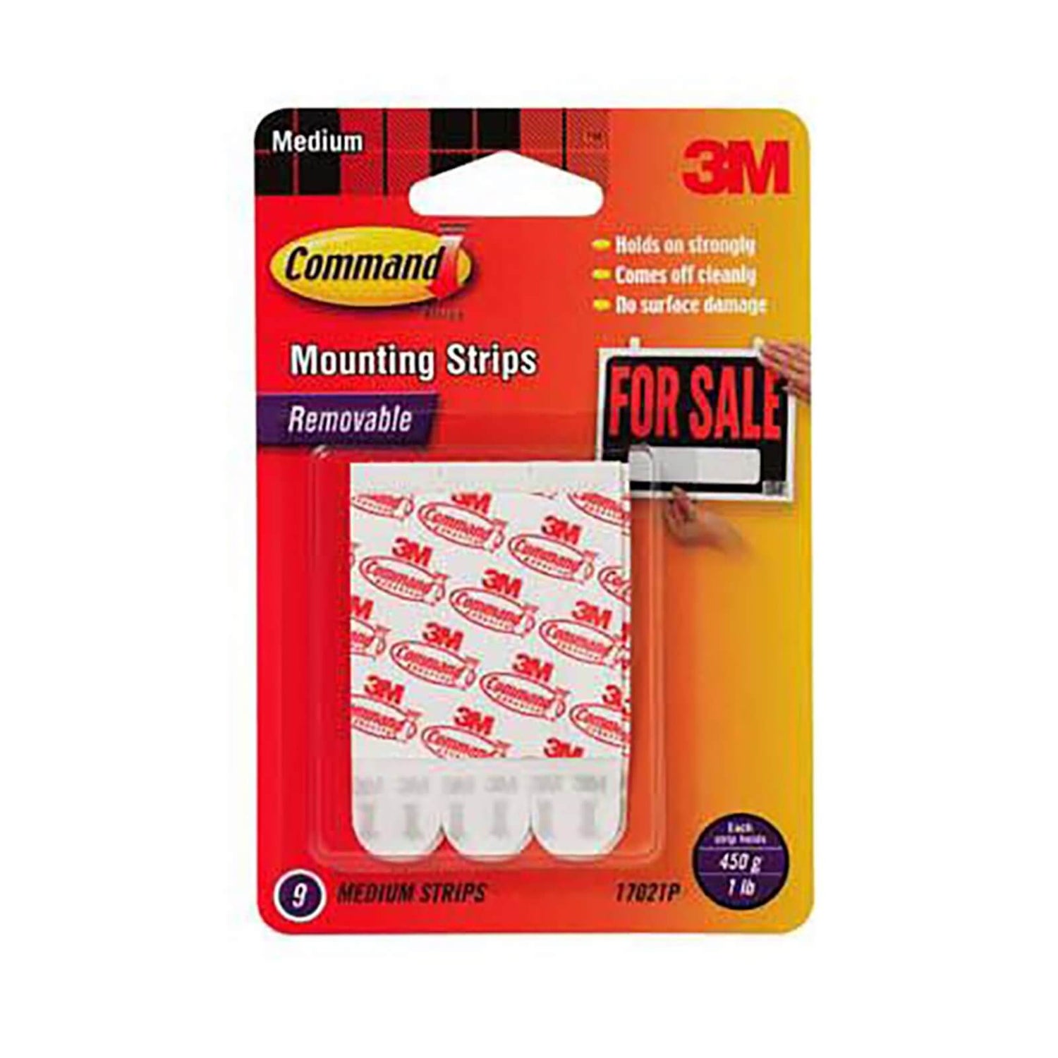 Command Selfadhesive Mounting Strips Medium 9 Pack Homebase