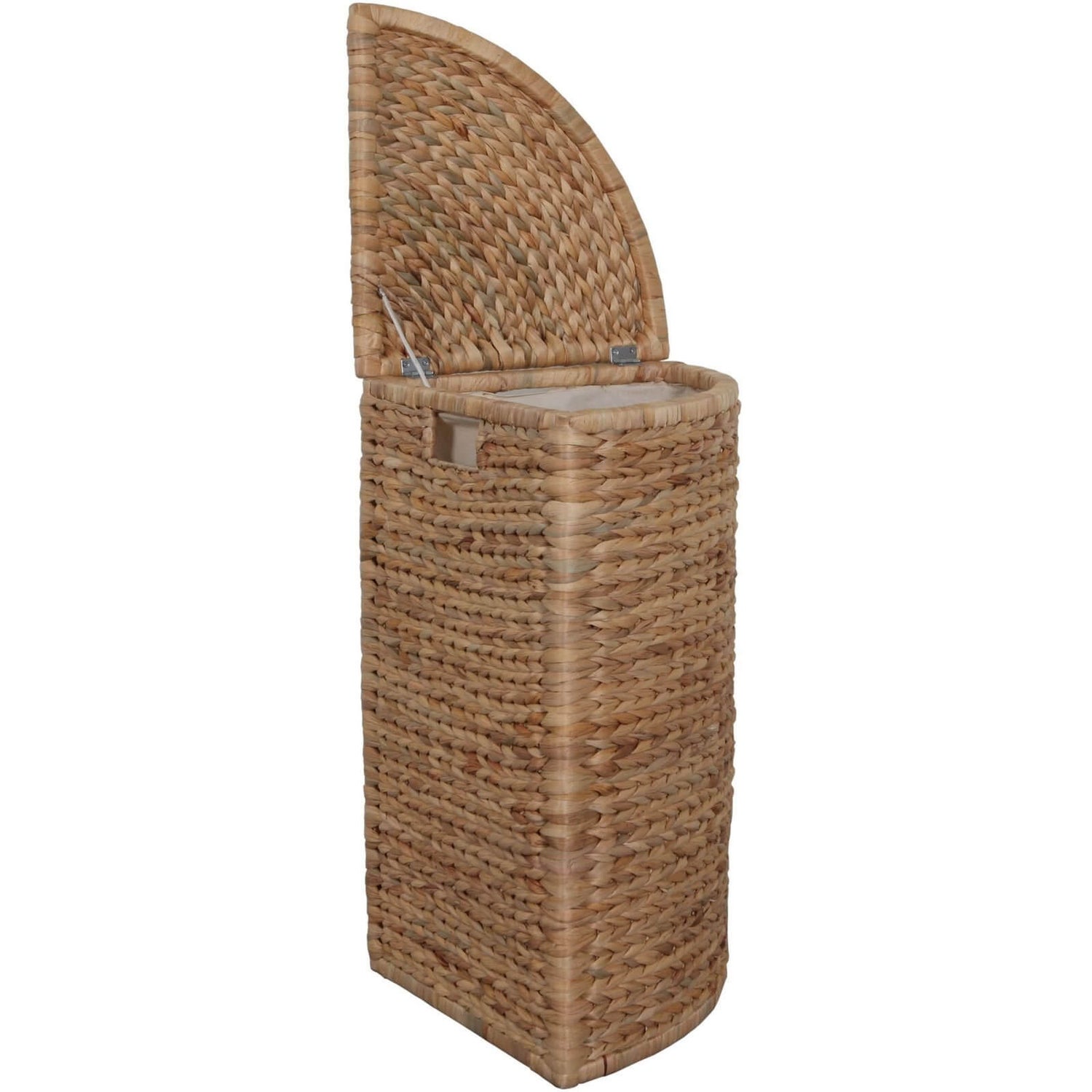 Natural Corner Linen Laundry Bin Homebase