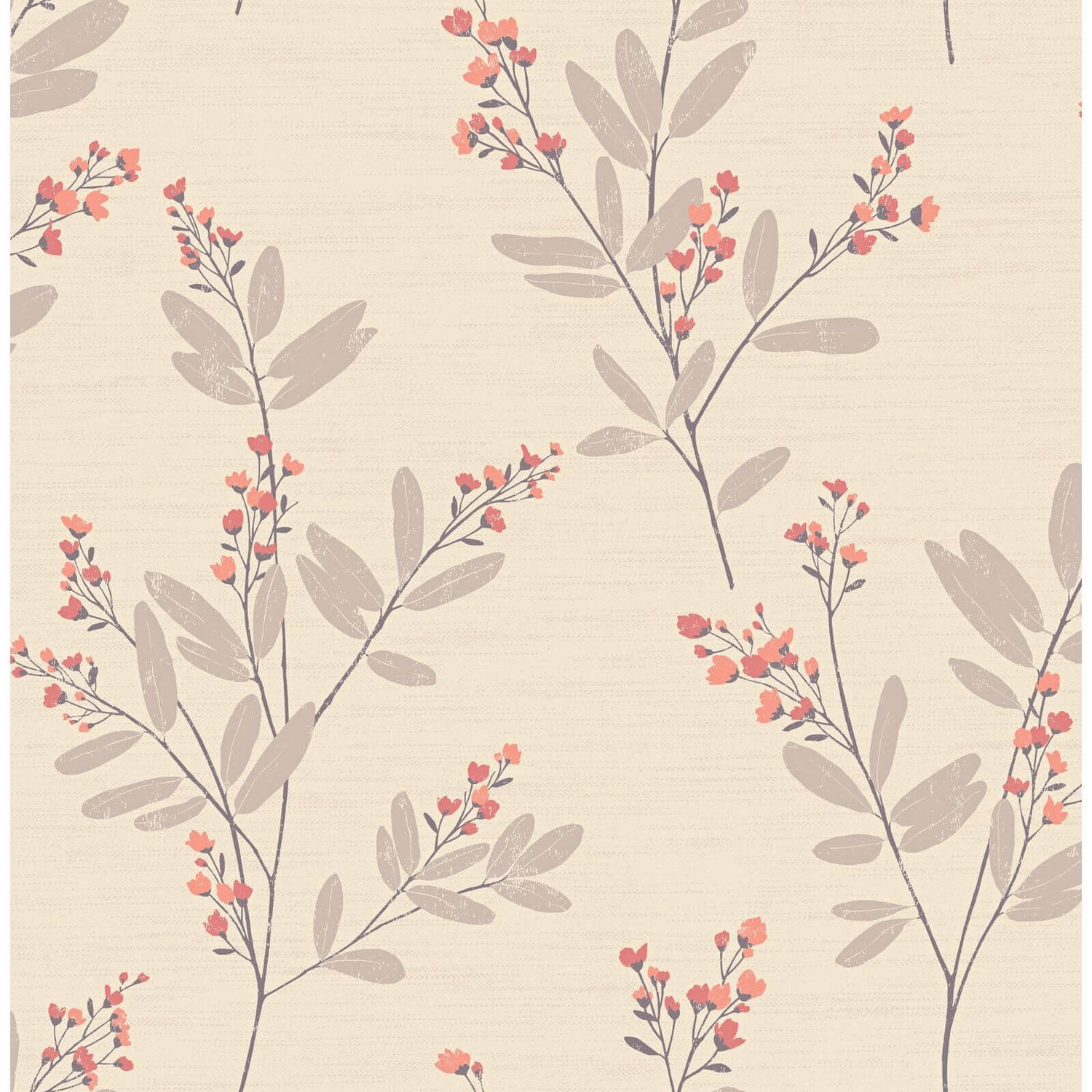 Fine Decor Solna Orange Wallpaper Homebase