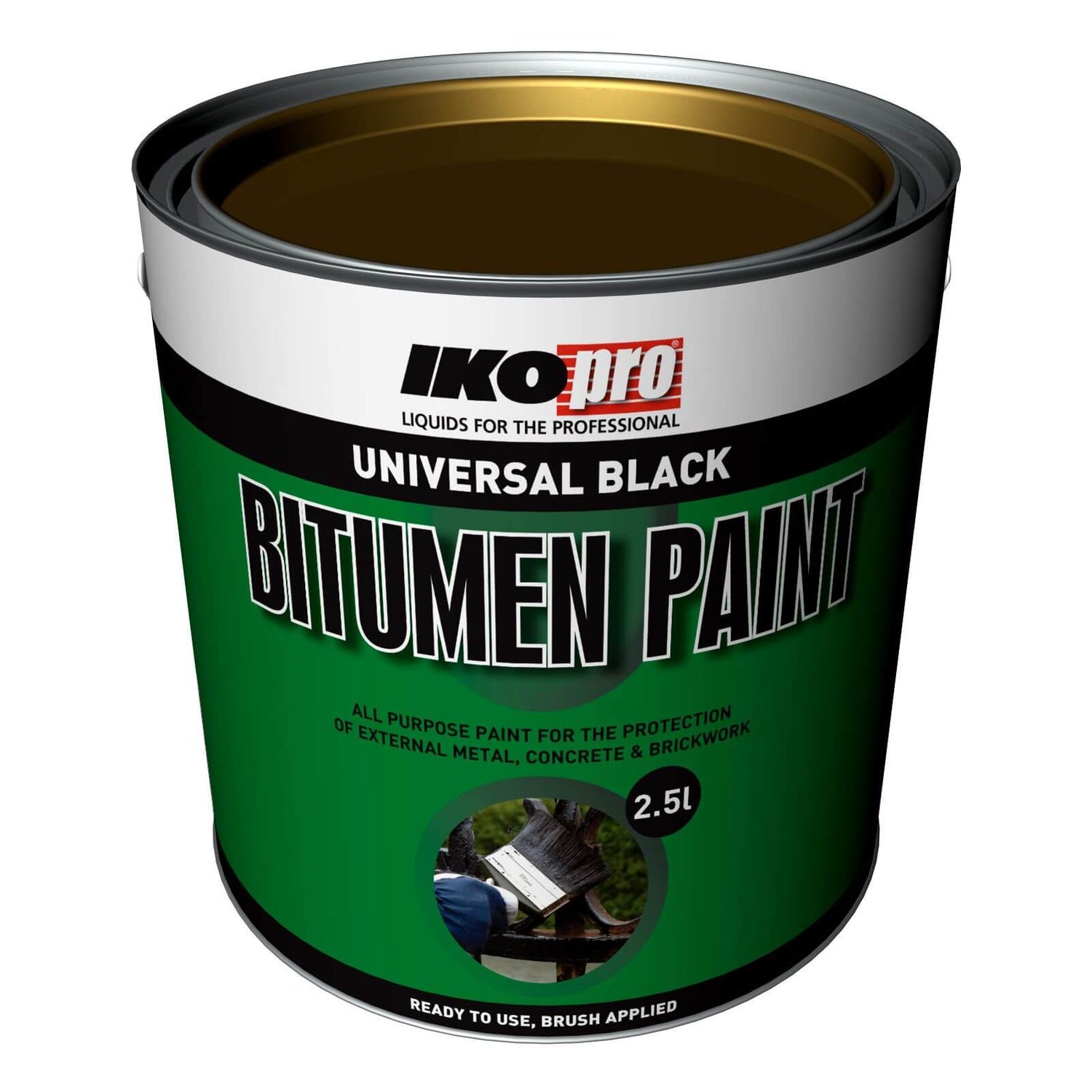 IKOpro Black Bitumen Paint 2.5L Homebase