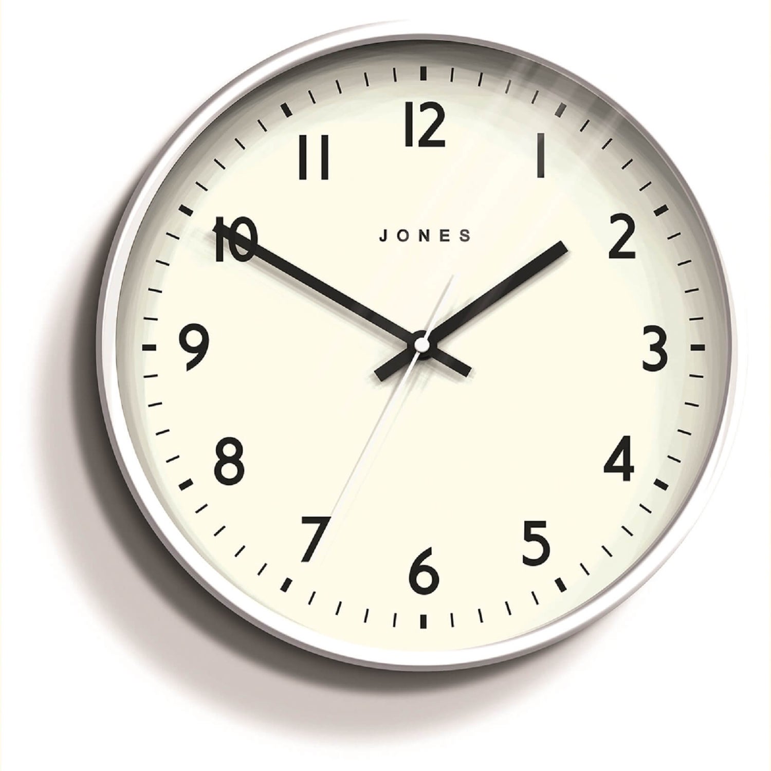 Jones White Wall Clock Homebase
