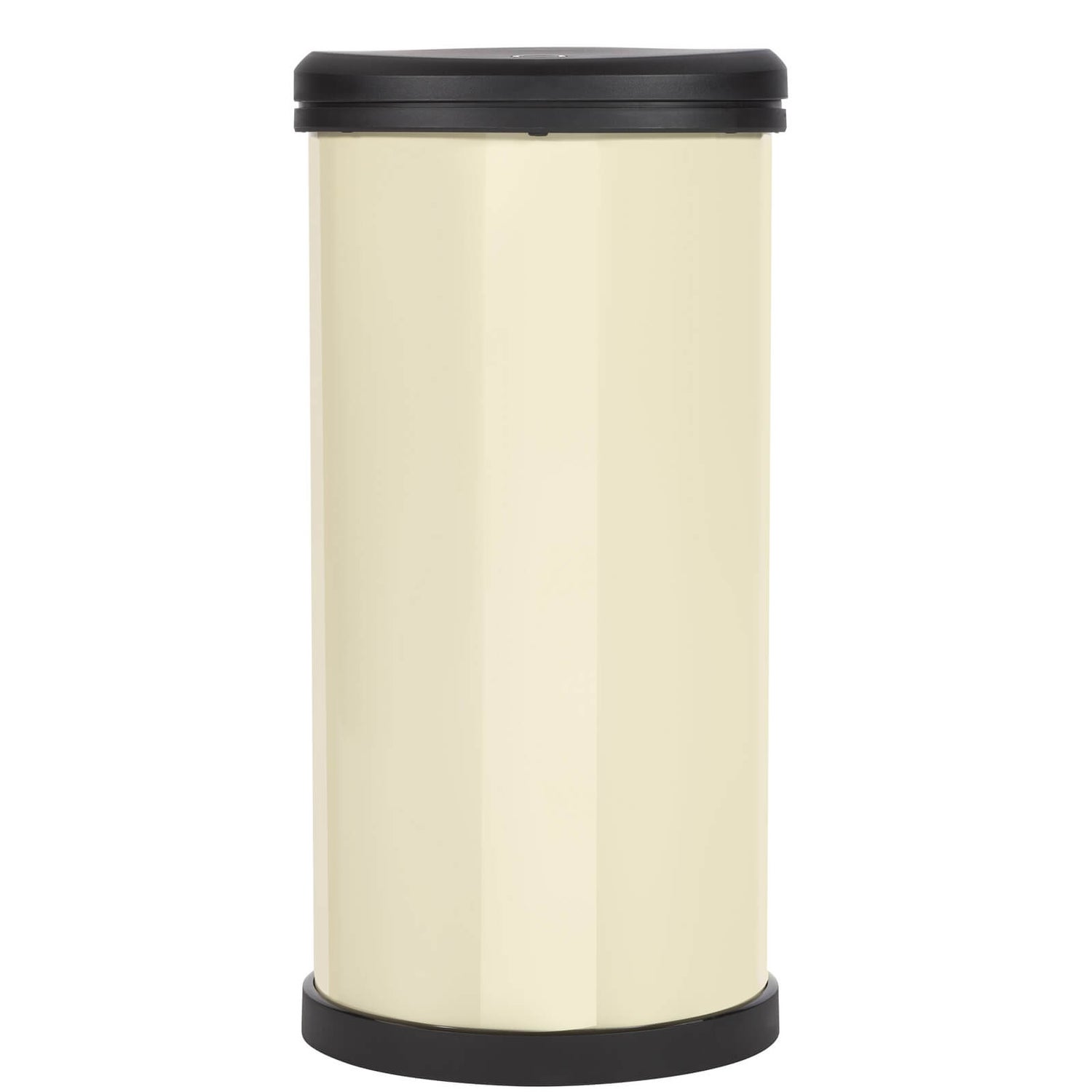 Red 40 Litre Curver Metal Effect Plastic One Touch Deco Bin Home Garden