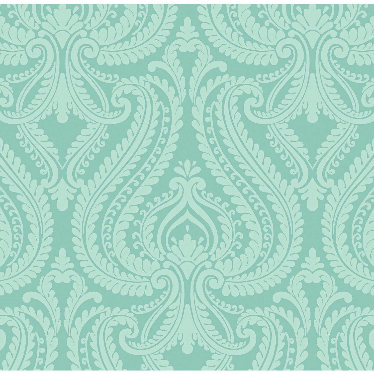 Fine Decor Arabella Duck Egg Wallpaper Homebase