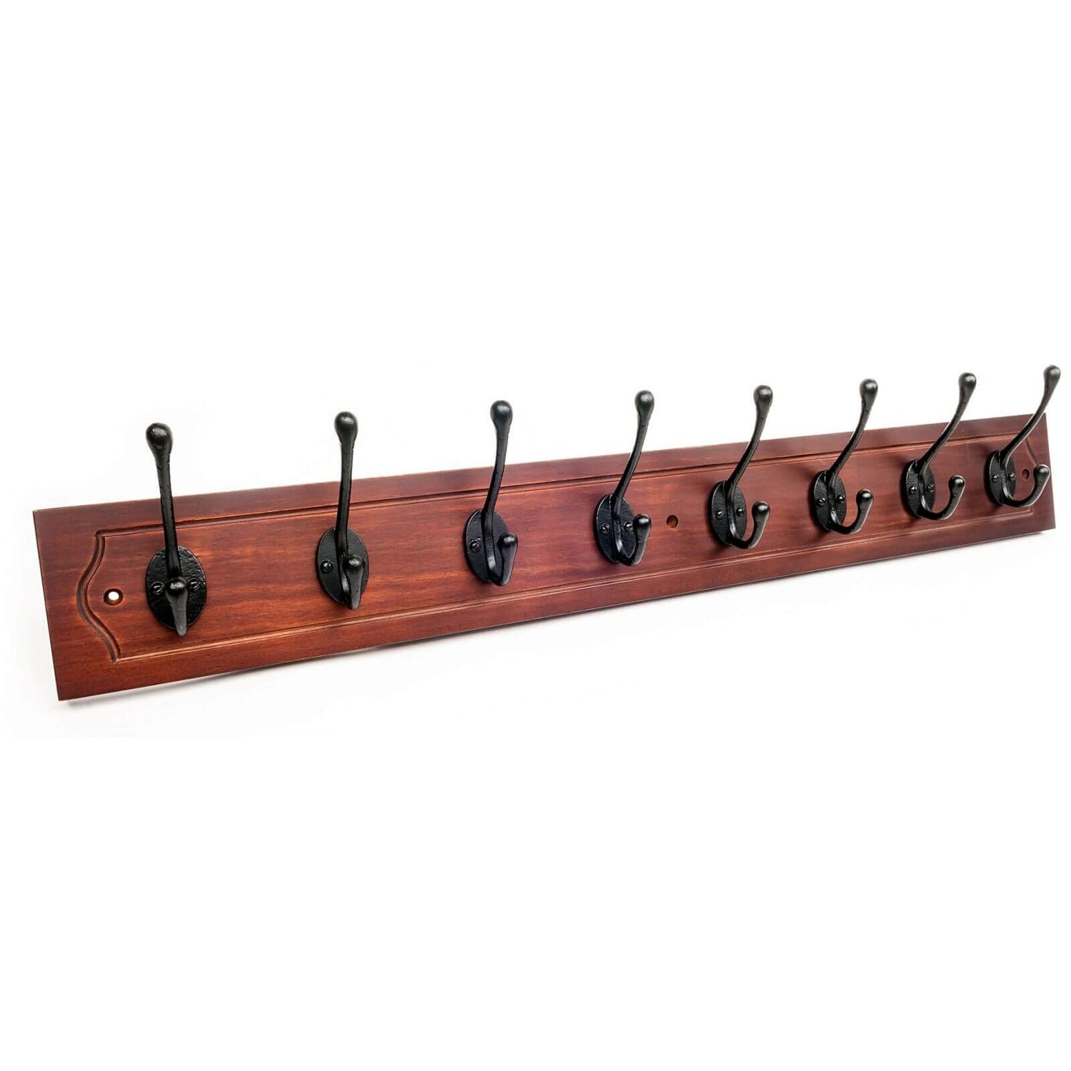 Antique Pine Hook Rail 8 Hooks Homebase