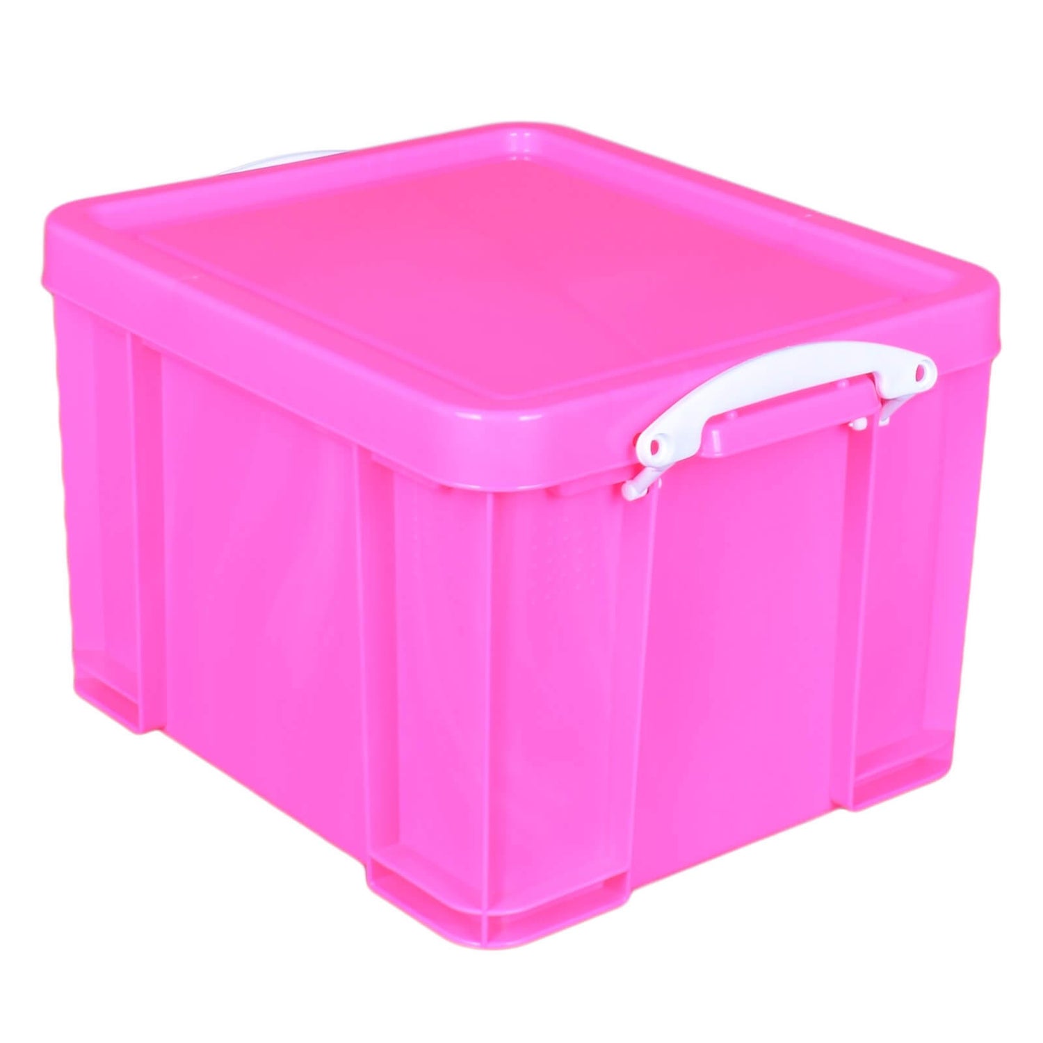 Really Useful Storage Box - Neon Pink - 35L | Homebase