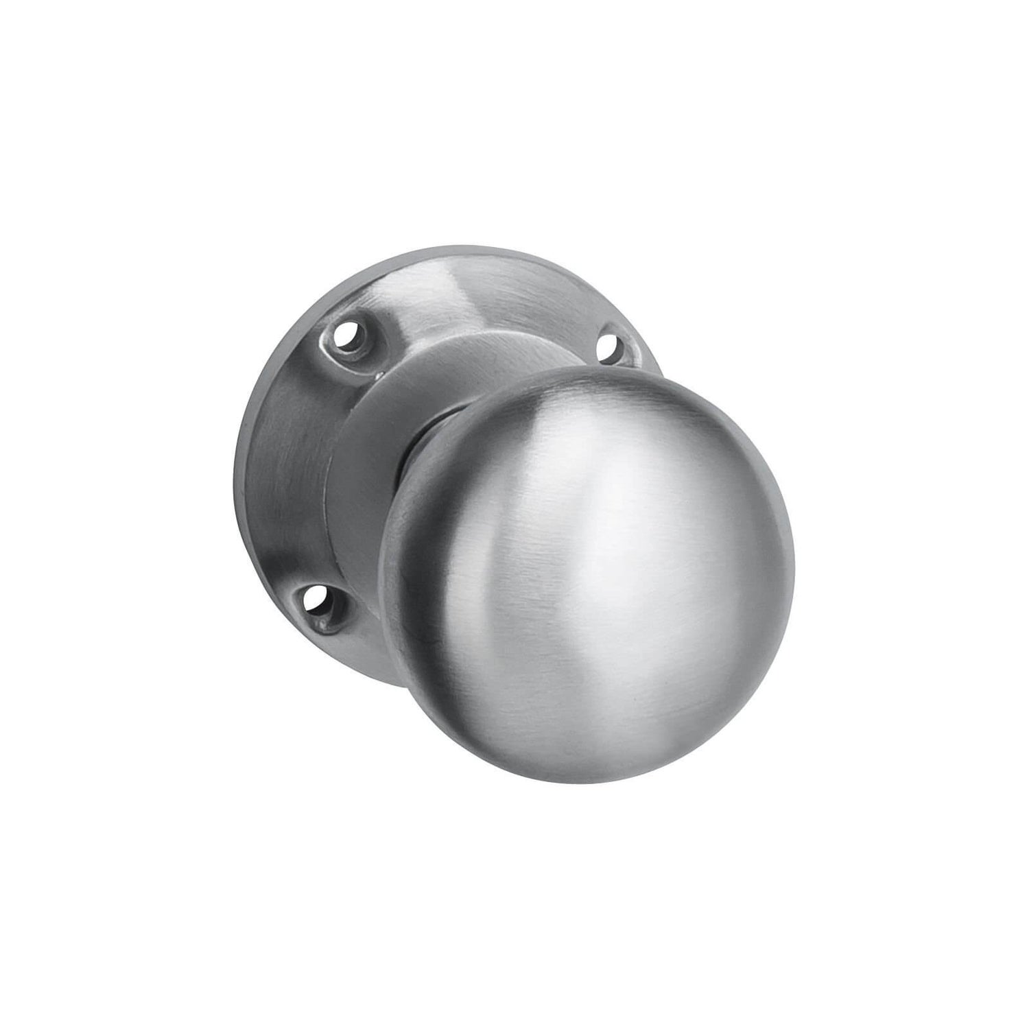 Mortice Door Knobs Satin Chrome 1 Pair Homebase