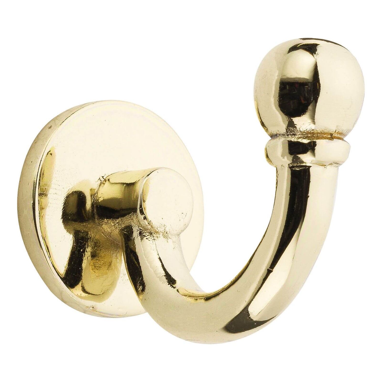 Hiatt Single Screw In Hook Brass Homebase