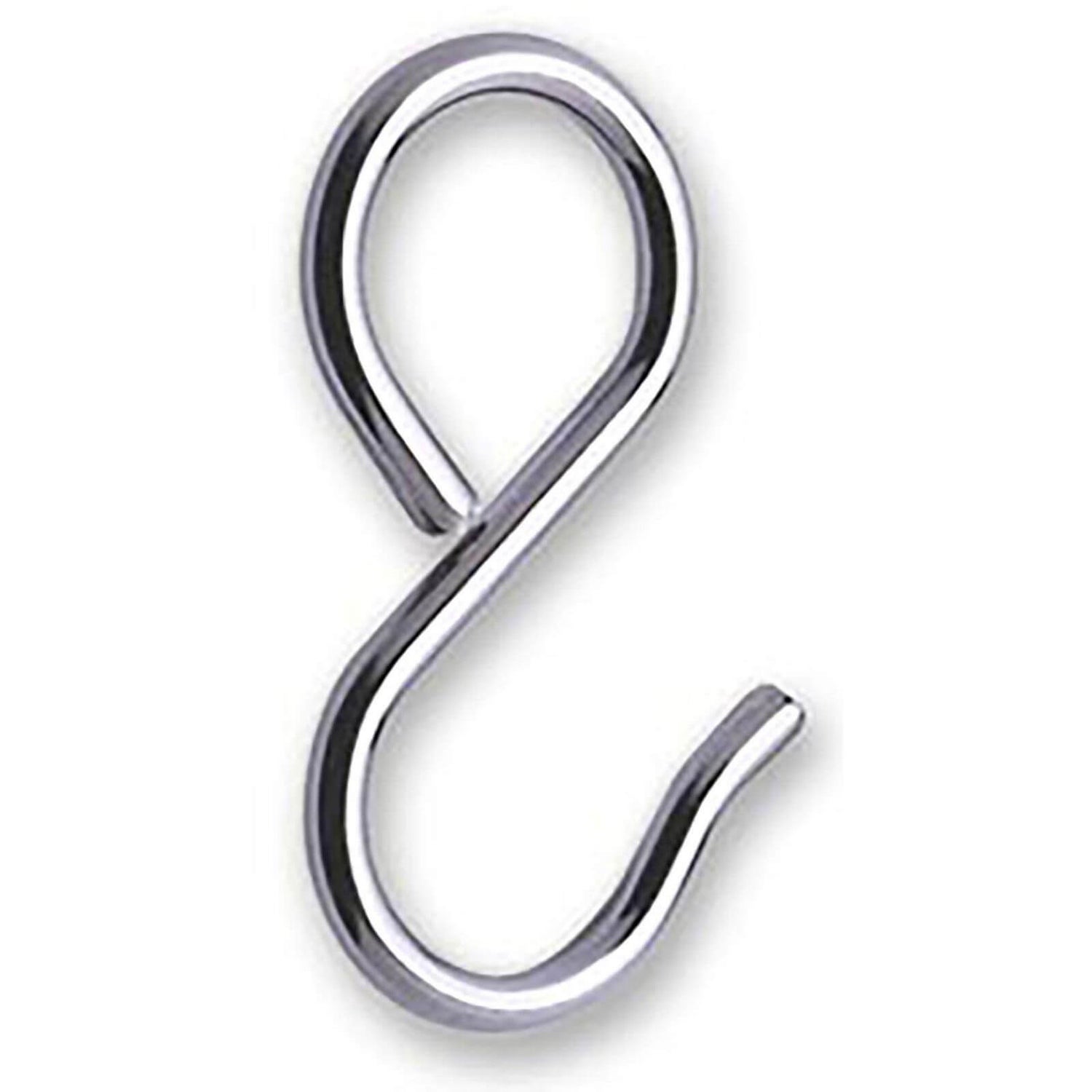 S Sliding Hooks Chrome Plated 25mm Homebase