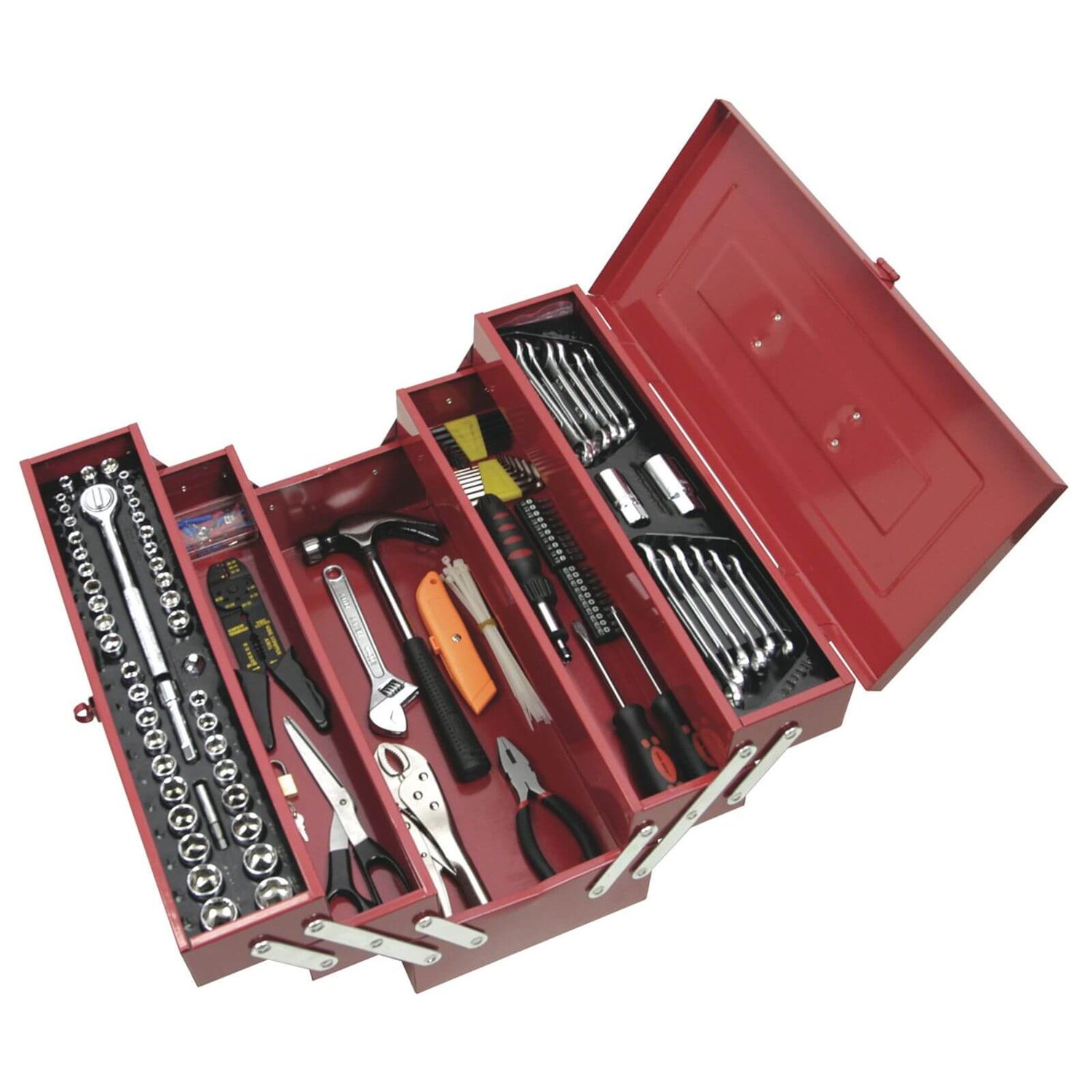 Supatool Tool Kit 159 Piece 1/4 inch & 3/8 inch Square Drive Homebase
