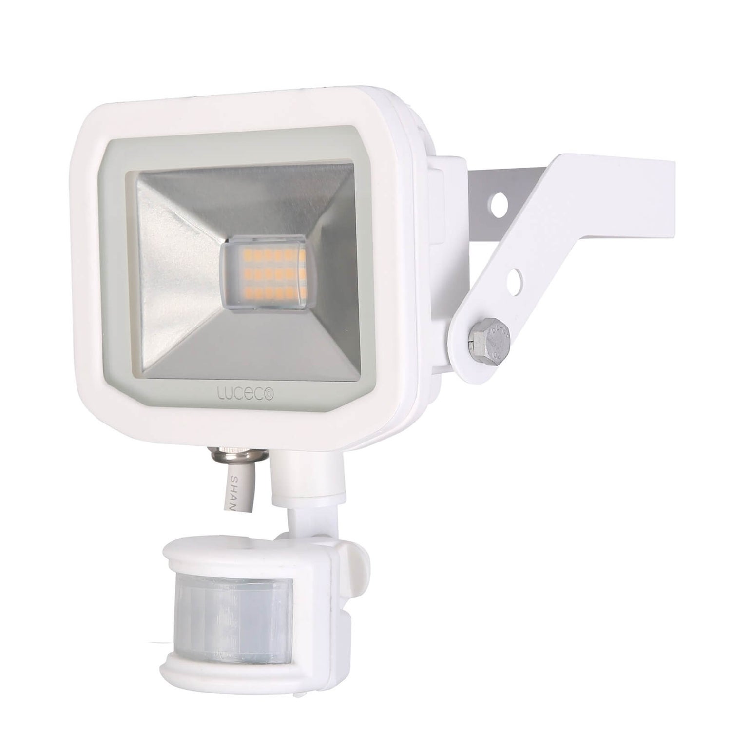 Luceco Slim PIR 22W LED Floodlight White Homebase